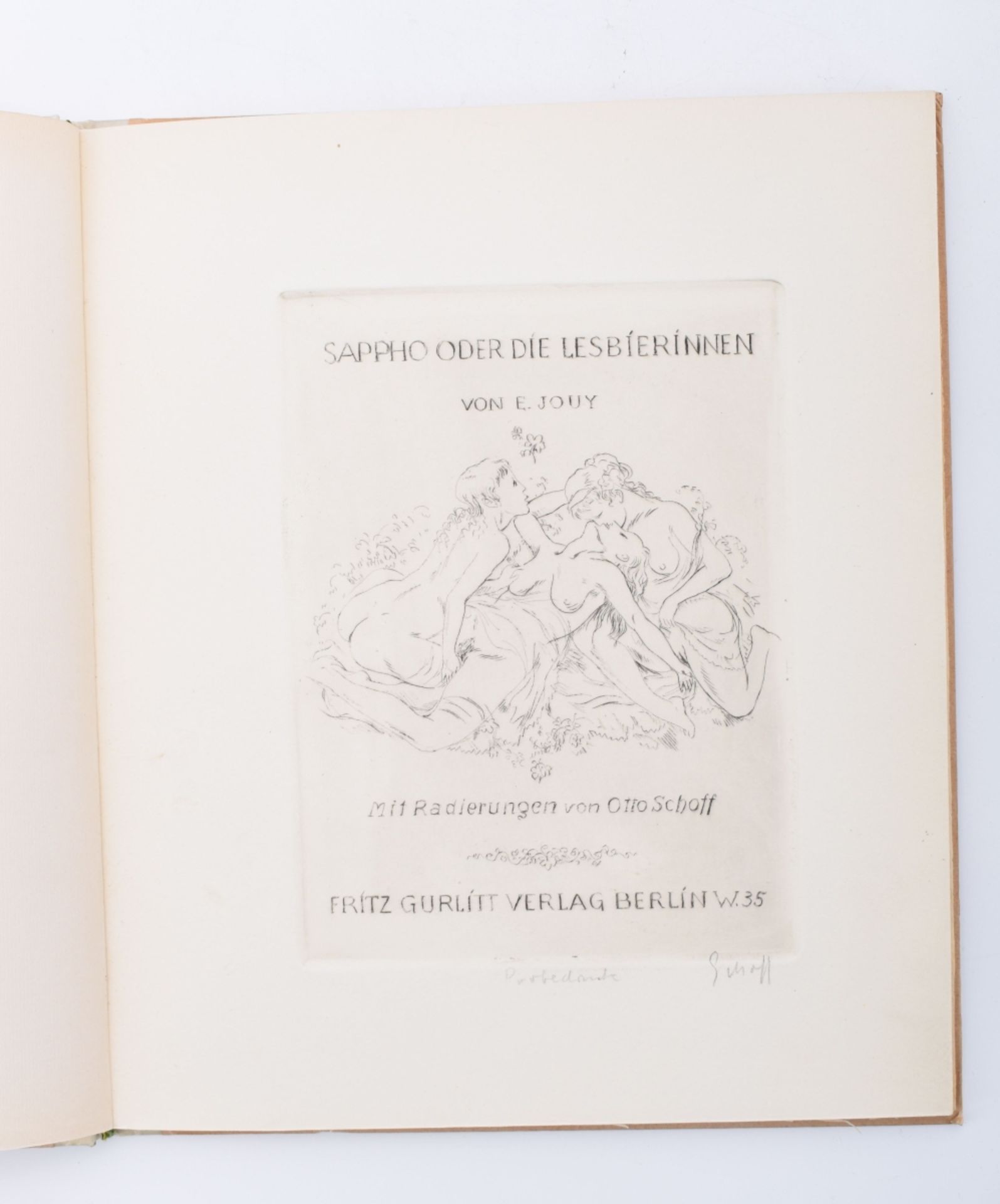 Jouy, E. (= Victor Josephe Etienne): Sappho oder die Lesbierinnen - Image 2 of 5