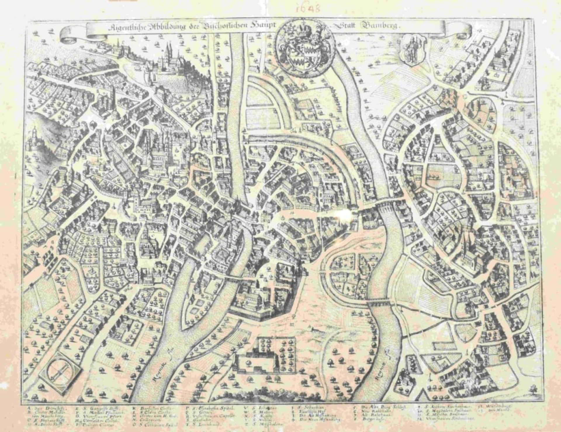 Stadtplan von Bamberg, 17. Jh.