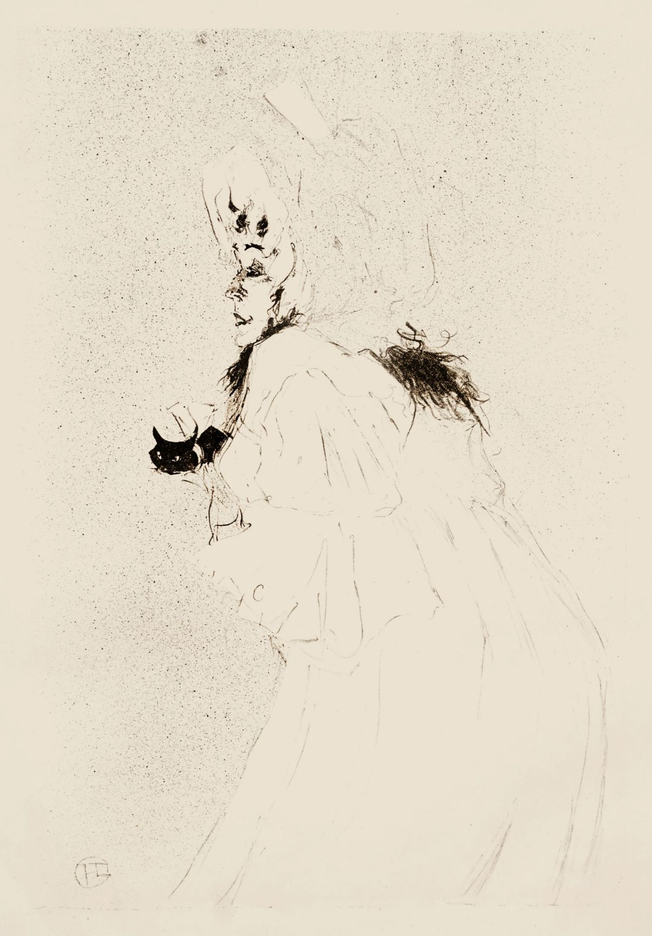 Henri de Toulouse-Lautrec "May Belfort saluant". 1895.