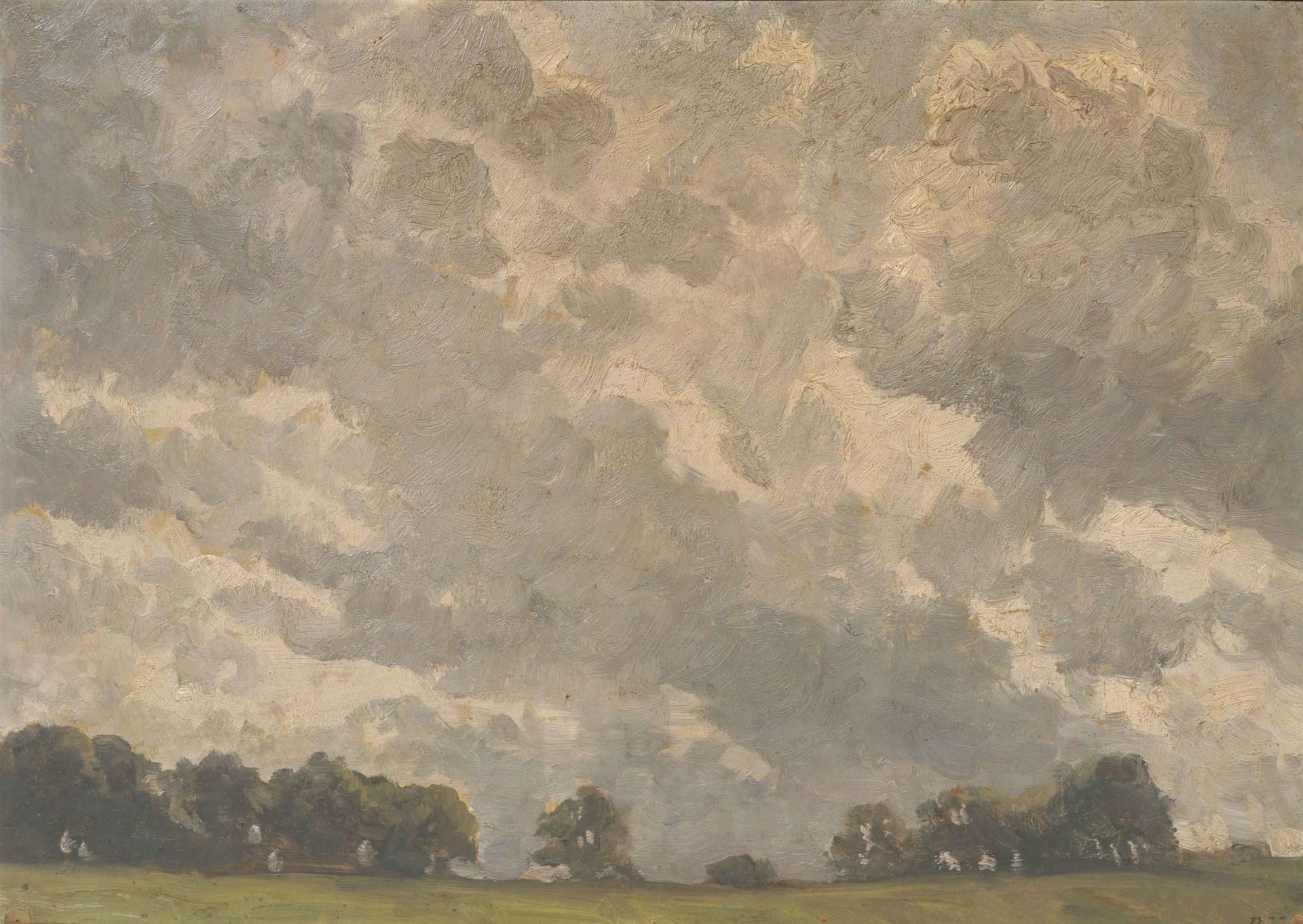 Richard Voltz, Wolkenstudie. Wohl Frühes 20. Jh.