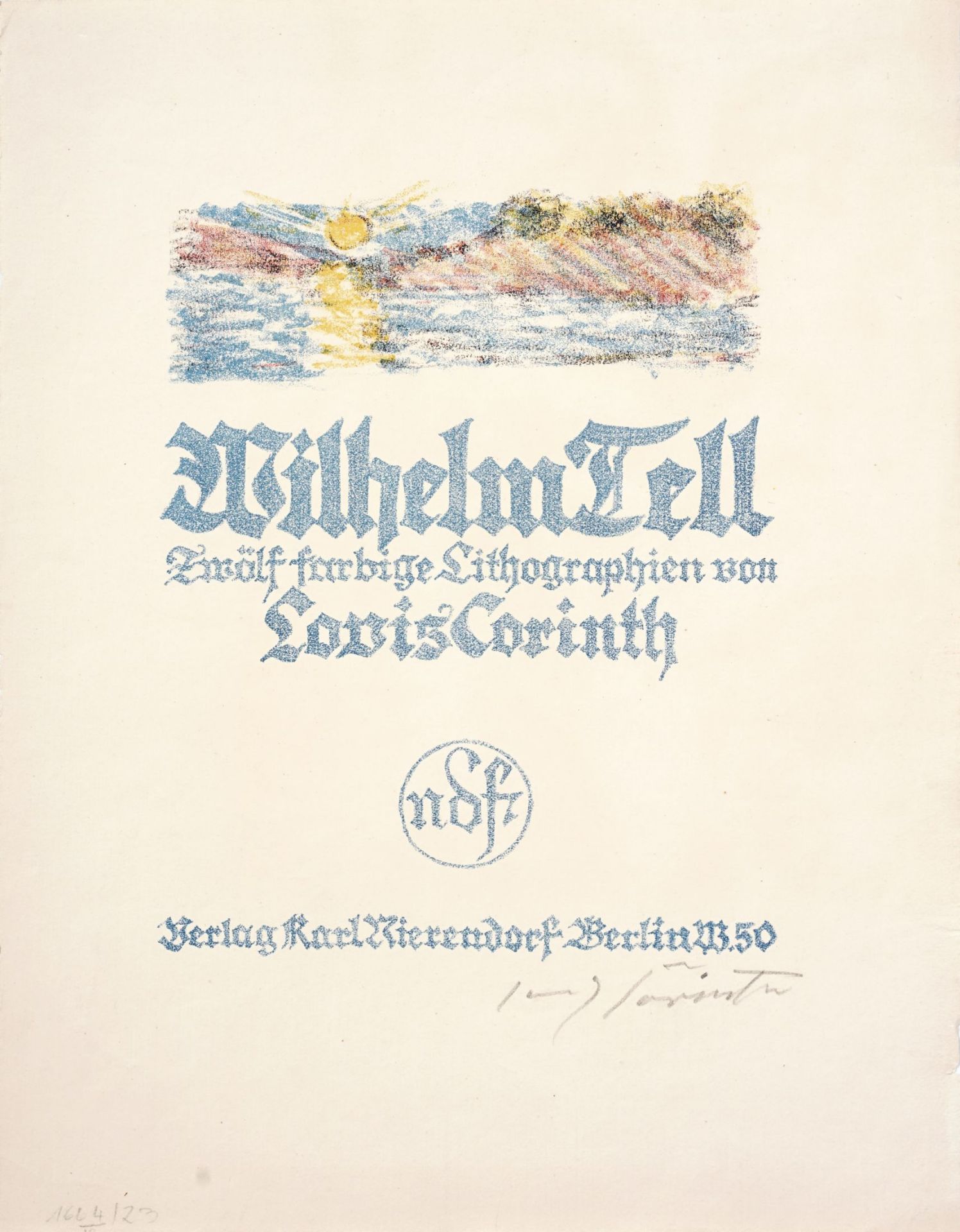 Lovis Corinth "Wilhelm Tell". 1923.