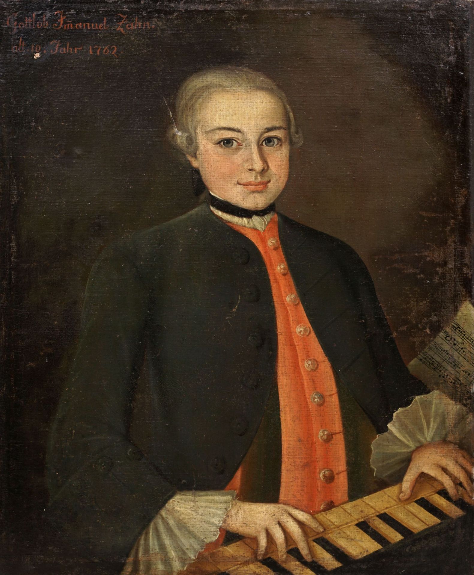 Deutscher Bildnismaler, Bildnis Gottlob Imanuel Zahn. 1762.