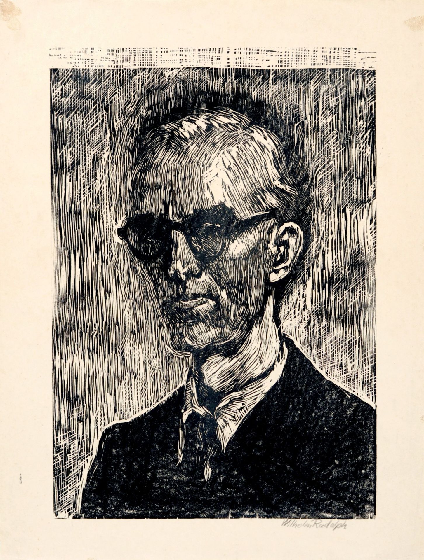 Wilhelm Rudolph, Herrenporträt. Wohl vor 1945.