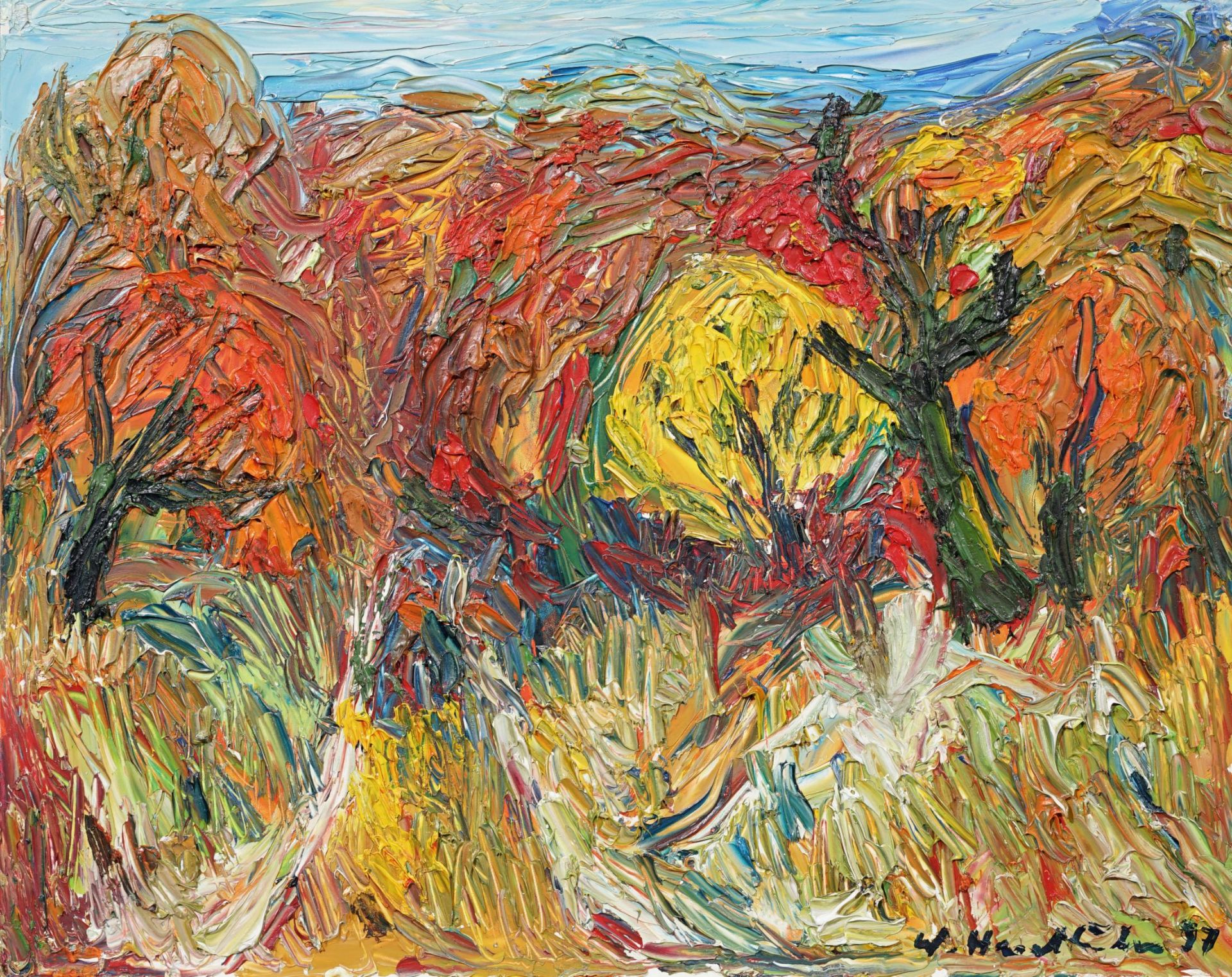 Werner Haselhuhn "Herbstlandschaft". 1997.