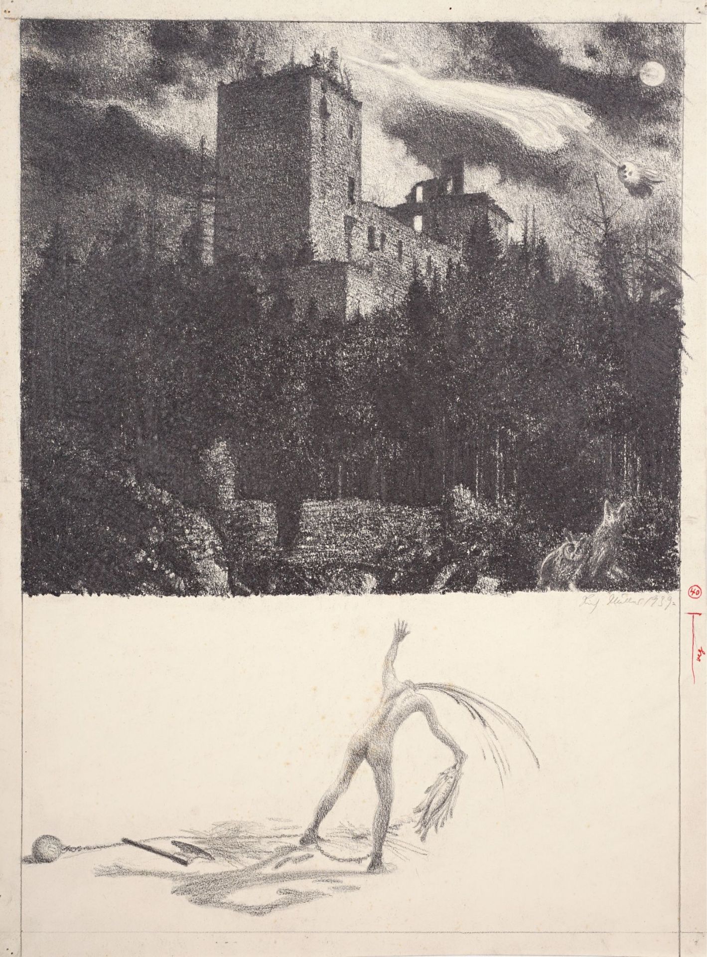 Richard Müller "Das Spukschloss". 1939.