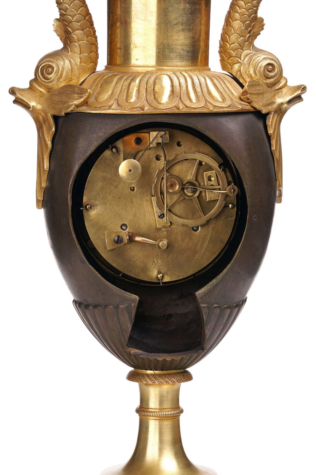 Neo-Empire-Amphoren-Uhr. Wohl Frankreich. Um 1870/1880. - Bild 4 aus 4