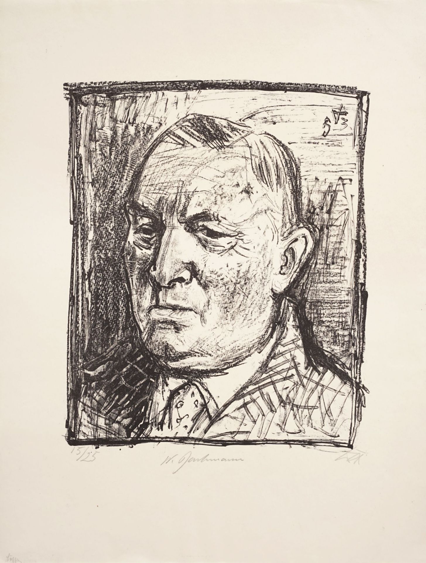 Otto Dix "Der Archäologe (Dr. Walter Bachmann)". 1953.