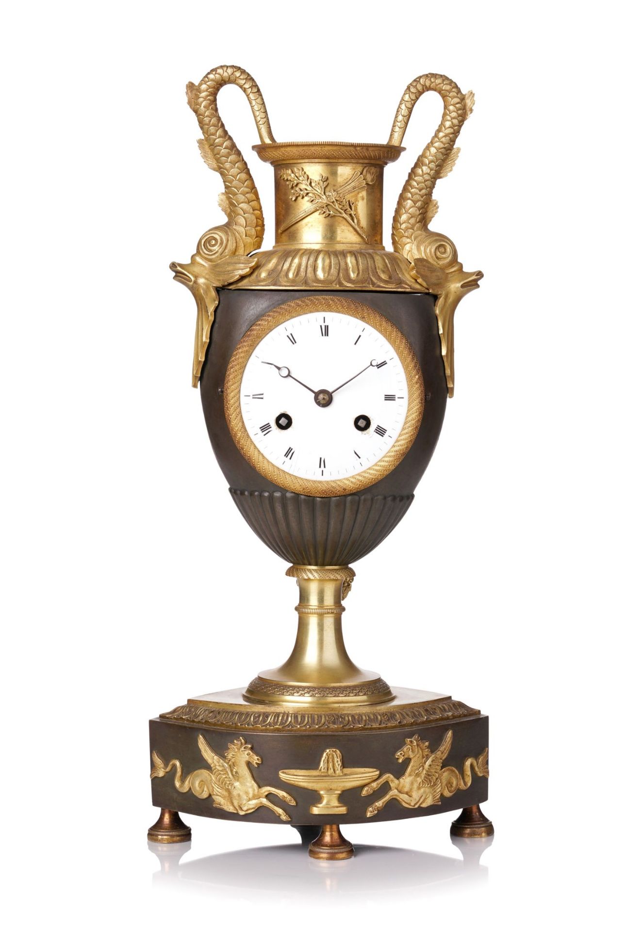 Neo-Empire-Amphoren-Uhr. Wohl Frankreich. Um 1870/1880. - Bild 2 aus 4