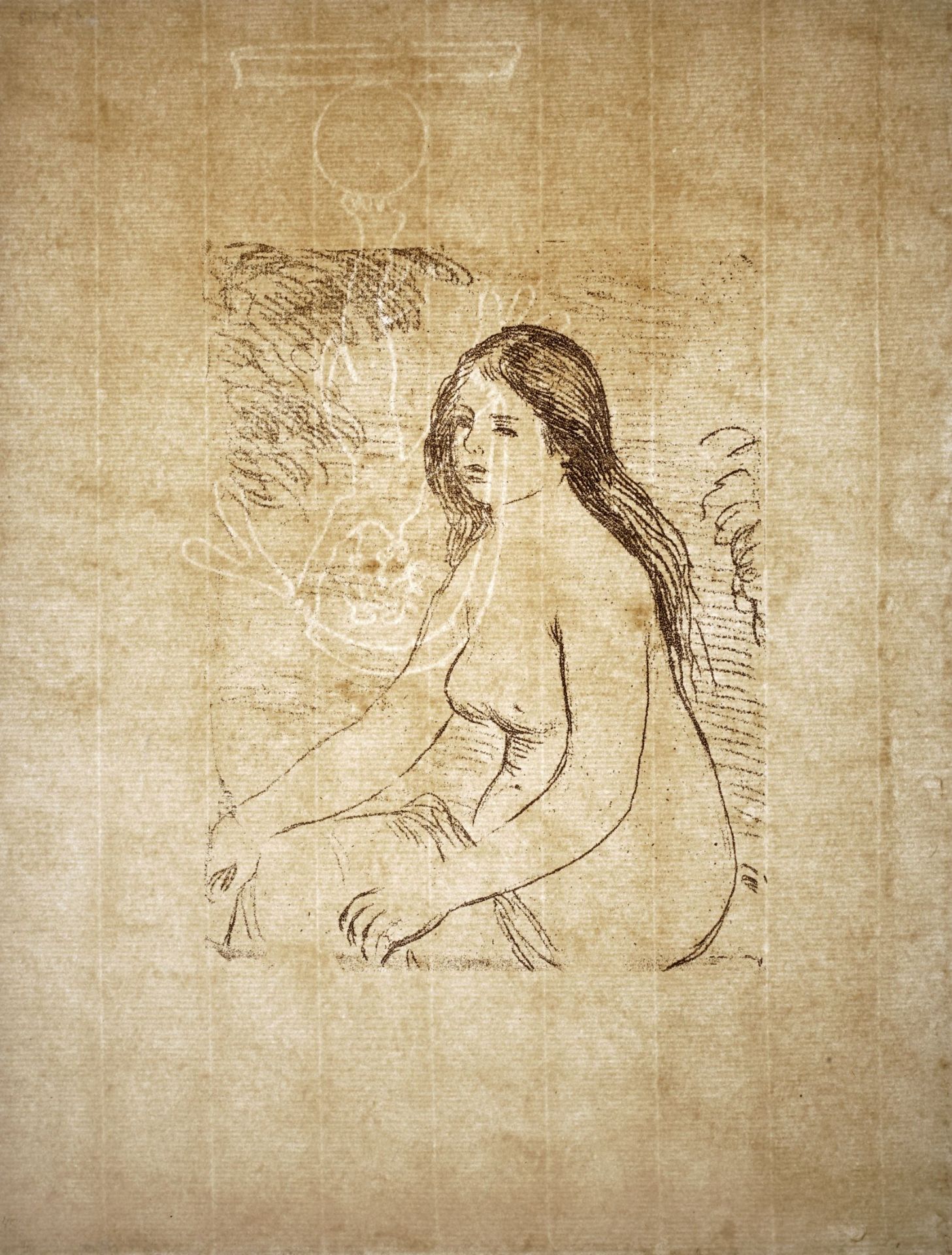 Pierre Auguste Renoir "Femme nue assise". 1906. - Bild 2 aus 2