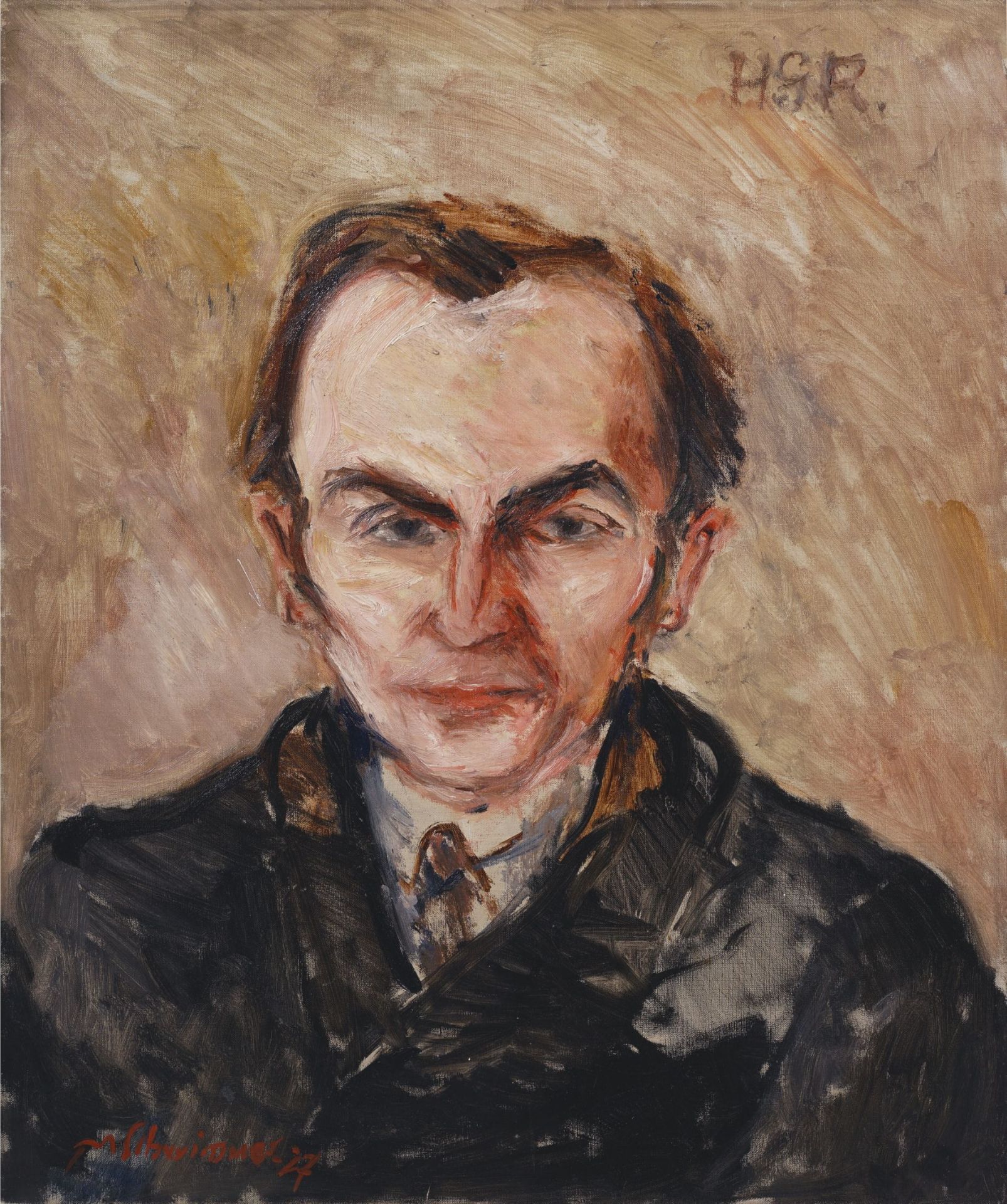 Max Schwimmer, Porträt Hans Georg Richter. 1927.