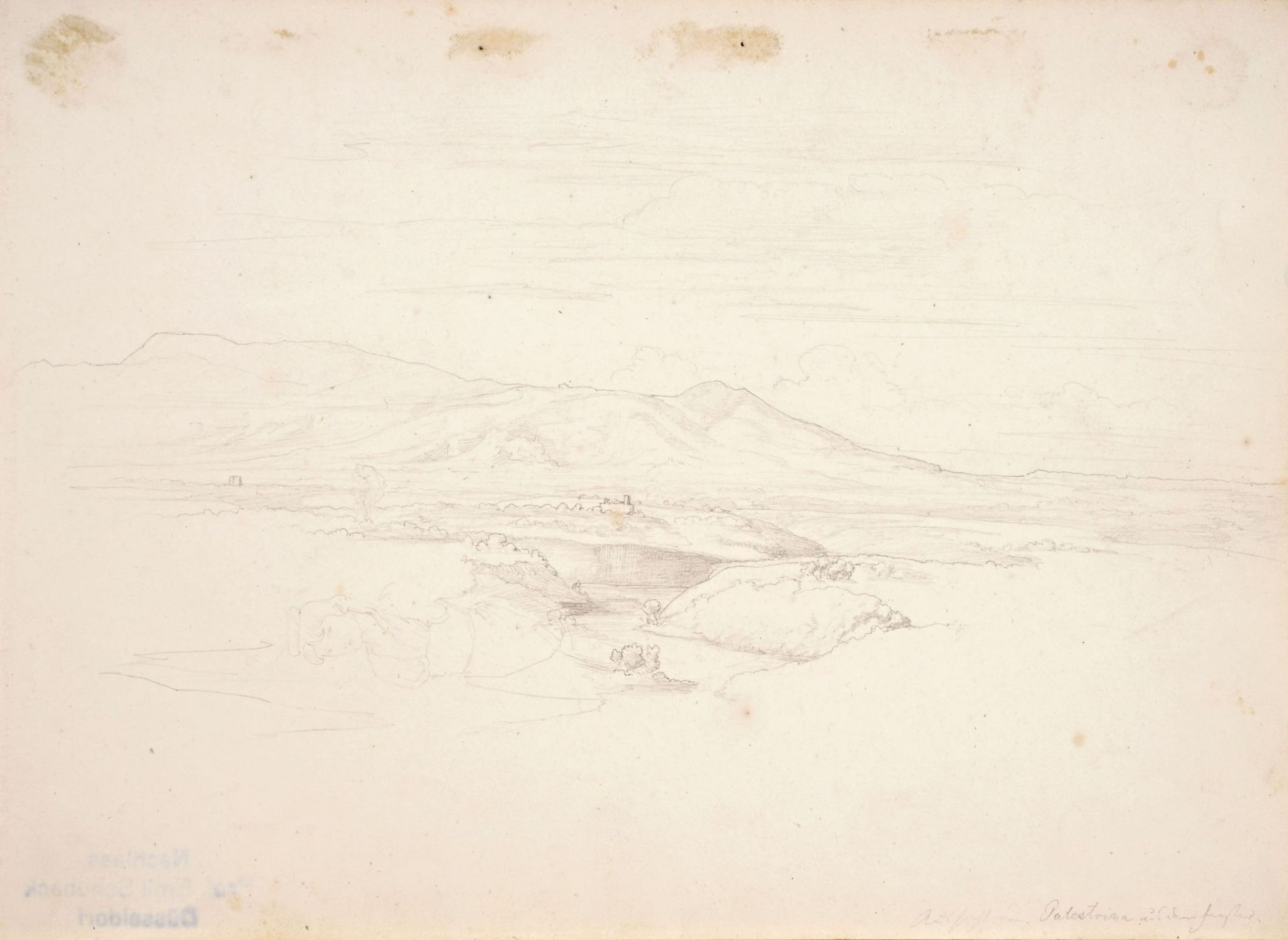 Emil Gottlieb Schuback "Civitella" / "Palestrina". 1843/1848. - Bild 2 aus 2