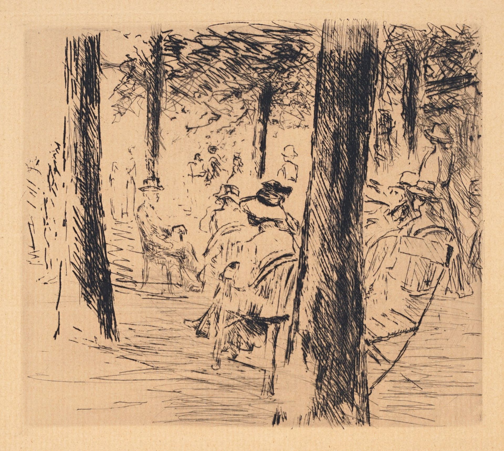 Max Liebermann "Im Garten". 1910.