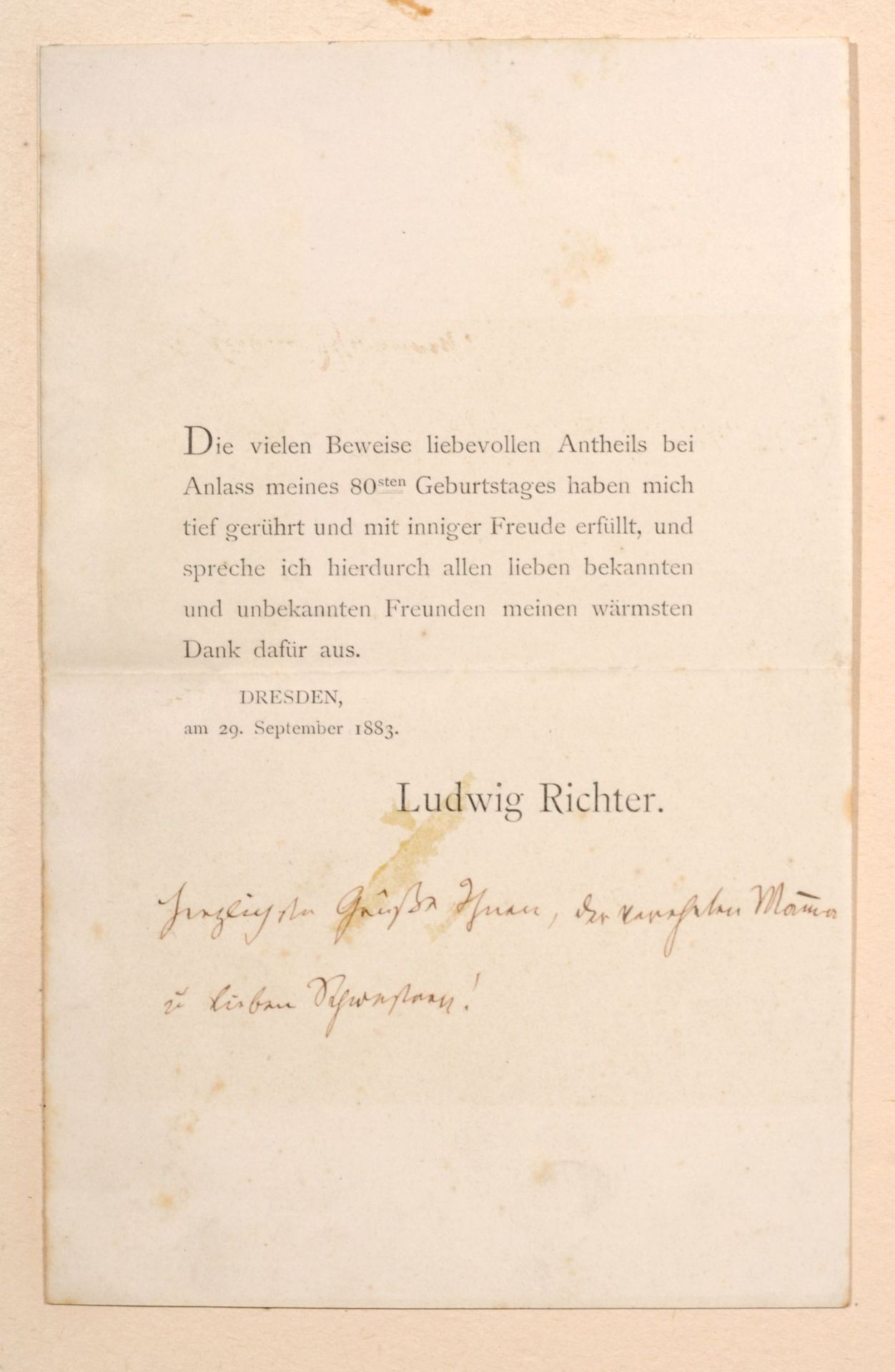 Adrian Ludwig Richter, Richilde mit Laute. Vor 1842. - Image 3 of 4