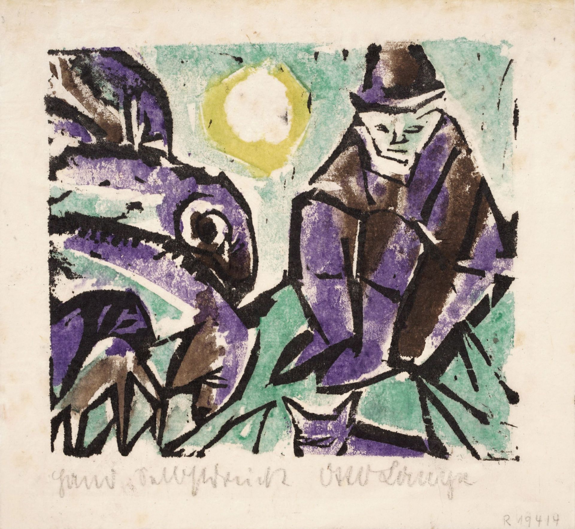 Otto Lange "Abend". 1918.