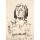 Paul Kleinschmidt, Porträt Maria, Tochter des Künstlers, im Alter von vierzehn Jahren. 1929.