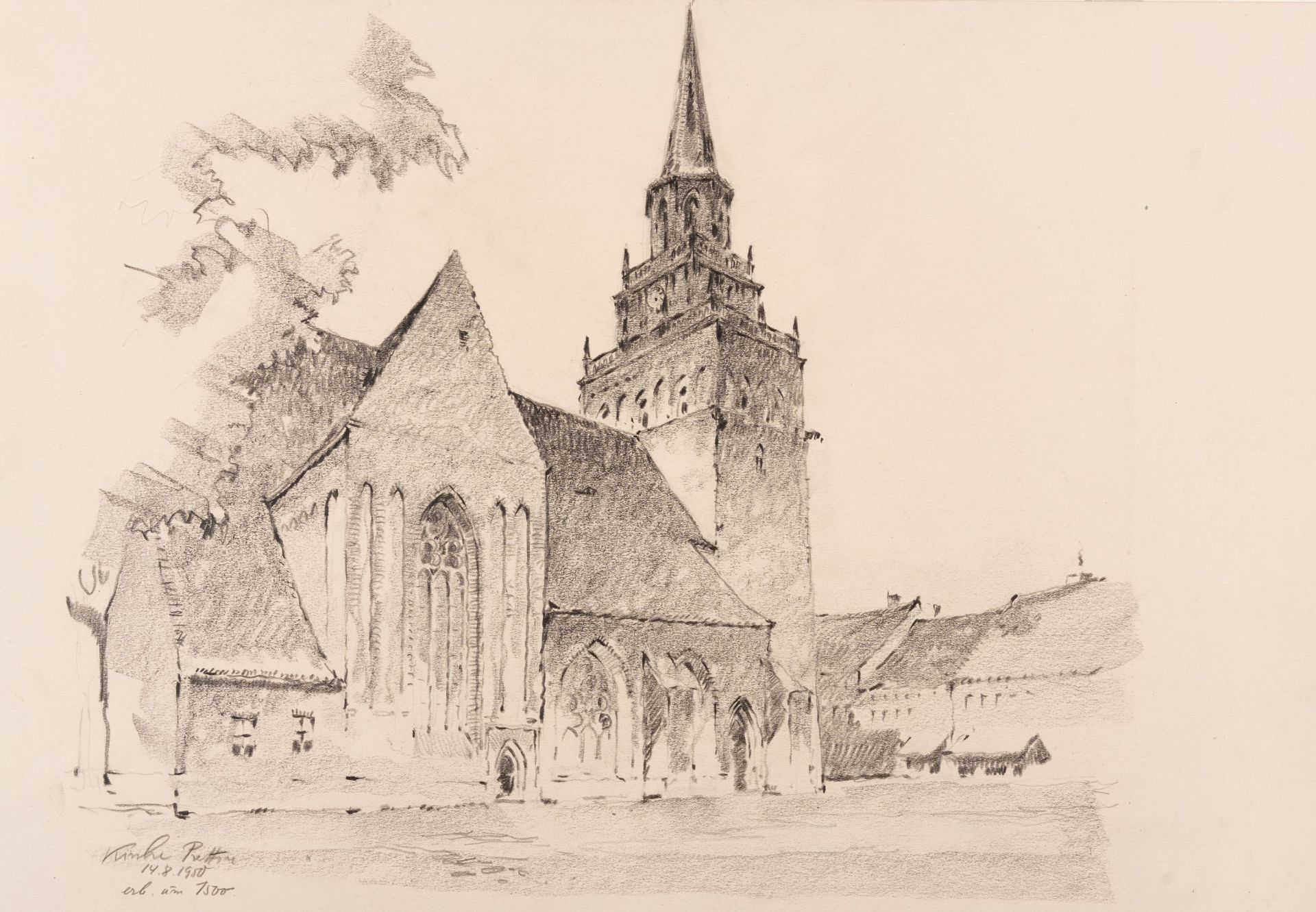 Otto Reinhardt, Sächsische Kirchenansichten. Um 1950.