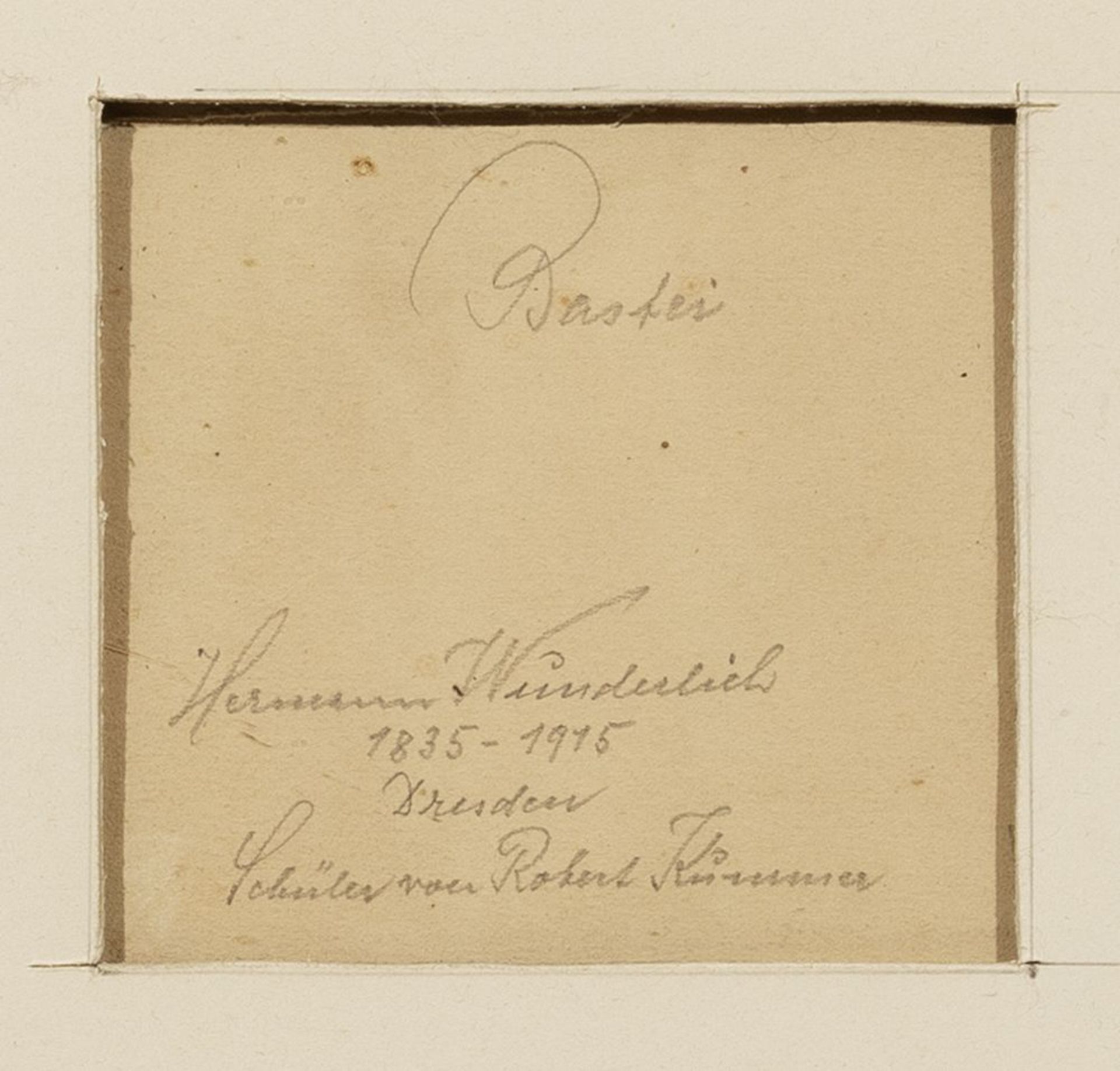 Hermann Moritz Wunderlich (zugeschr.) "Bastei". Wohl Mitte 19. Jh. - Image 3 of 3