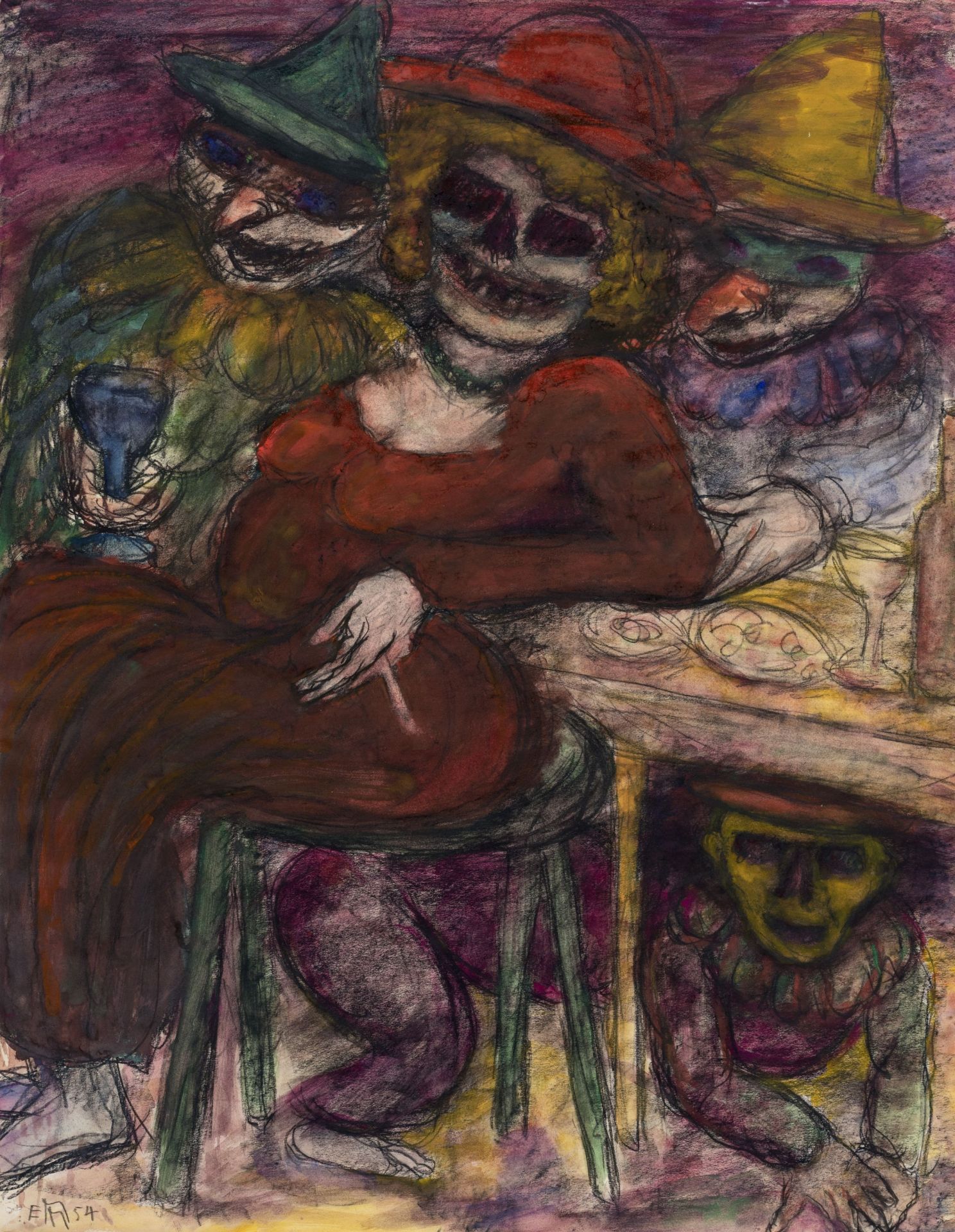 Else Meidner, Karneval. 1954.