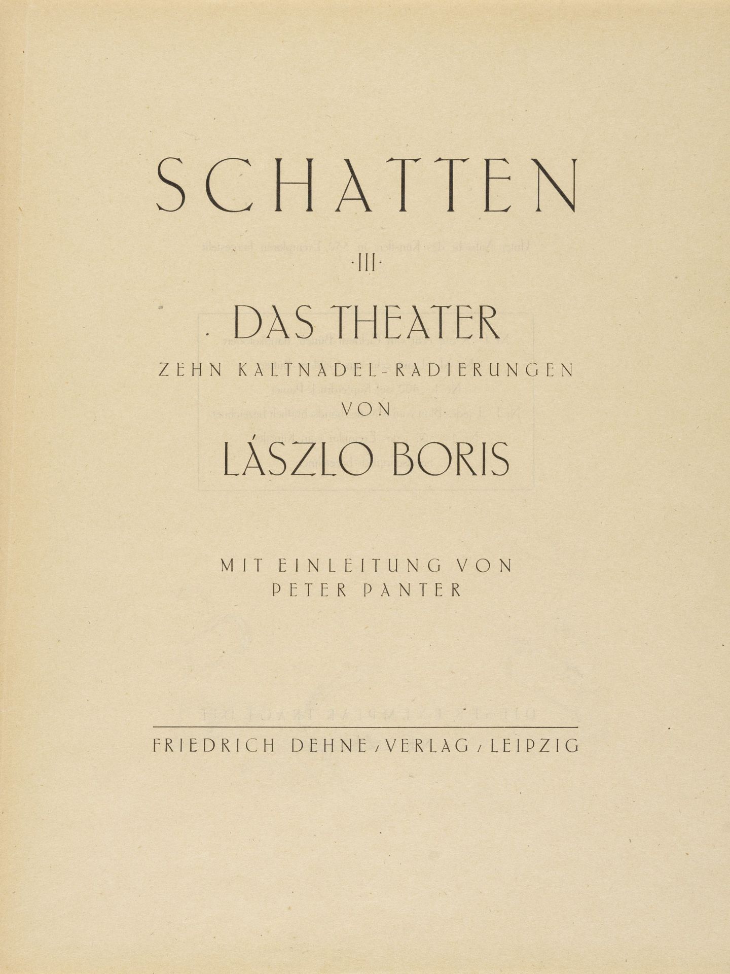 Lászlo Boris "Schatten I – Erste Liebe" / "Schatten II – Das Geld" / "Schatten III – Das Theate... - Bild 19 aus 26