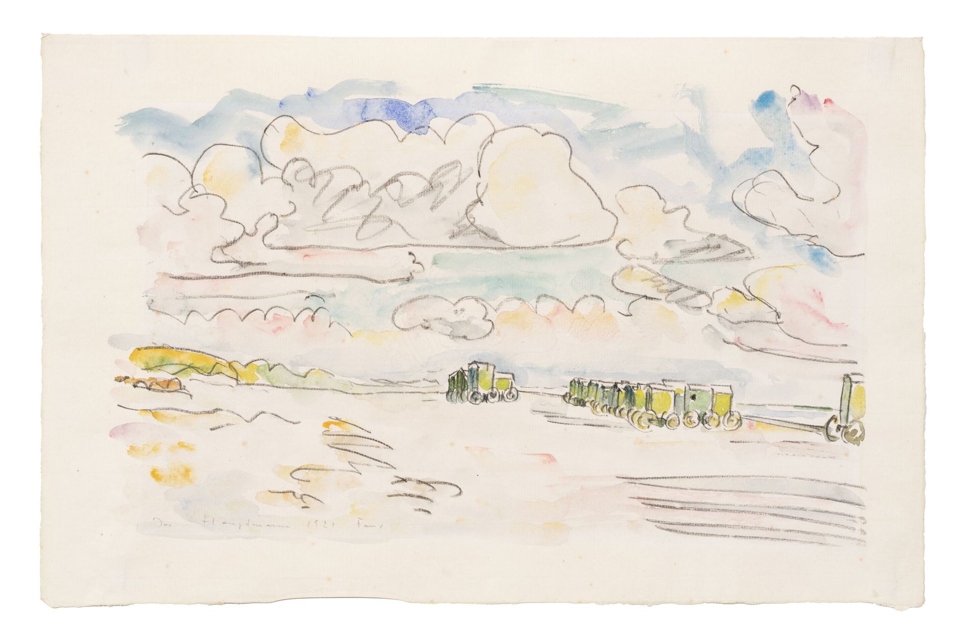 Ivo Hauptmann, Am Strand von Fanø (Dänemark). 1921.