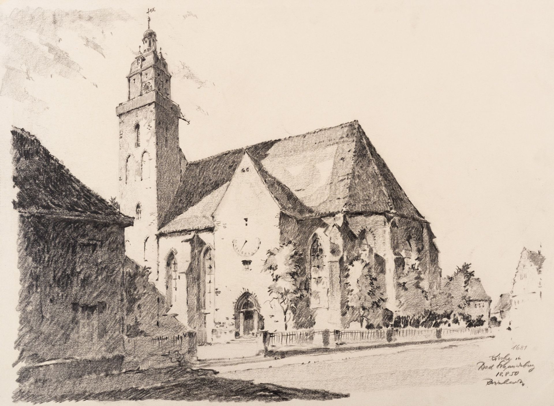 Otto Reinhardt, Sächsische Kirchenansichten. Um 1950. - Image 2 of 8