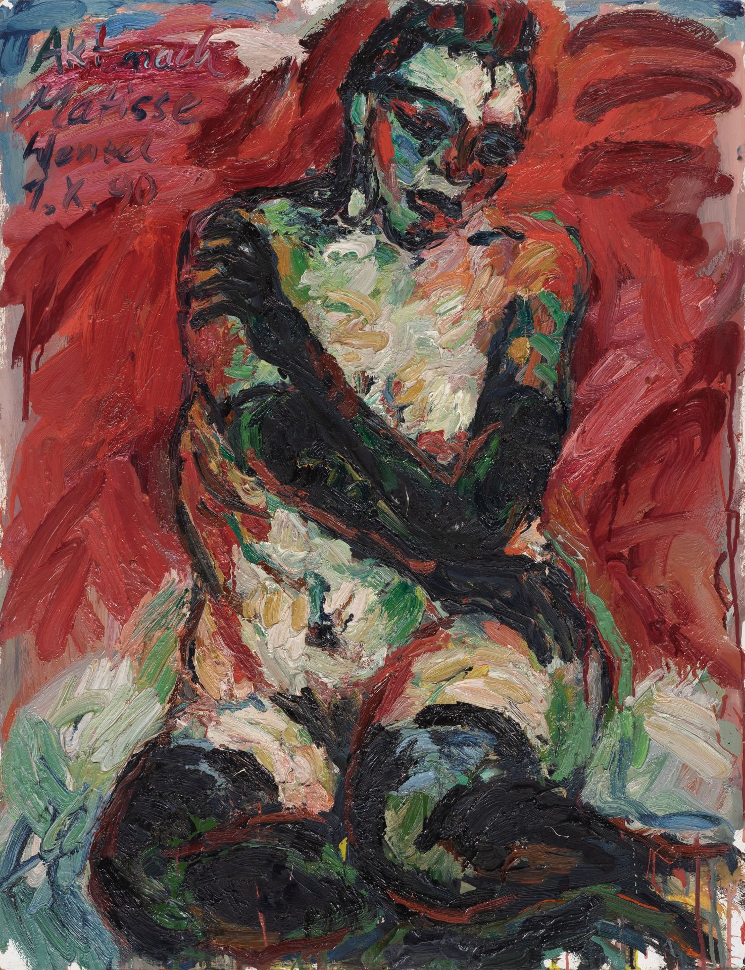 Jürgen Wenzel "Akt nach Matisse" (II. Fassung). 1990.