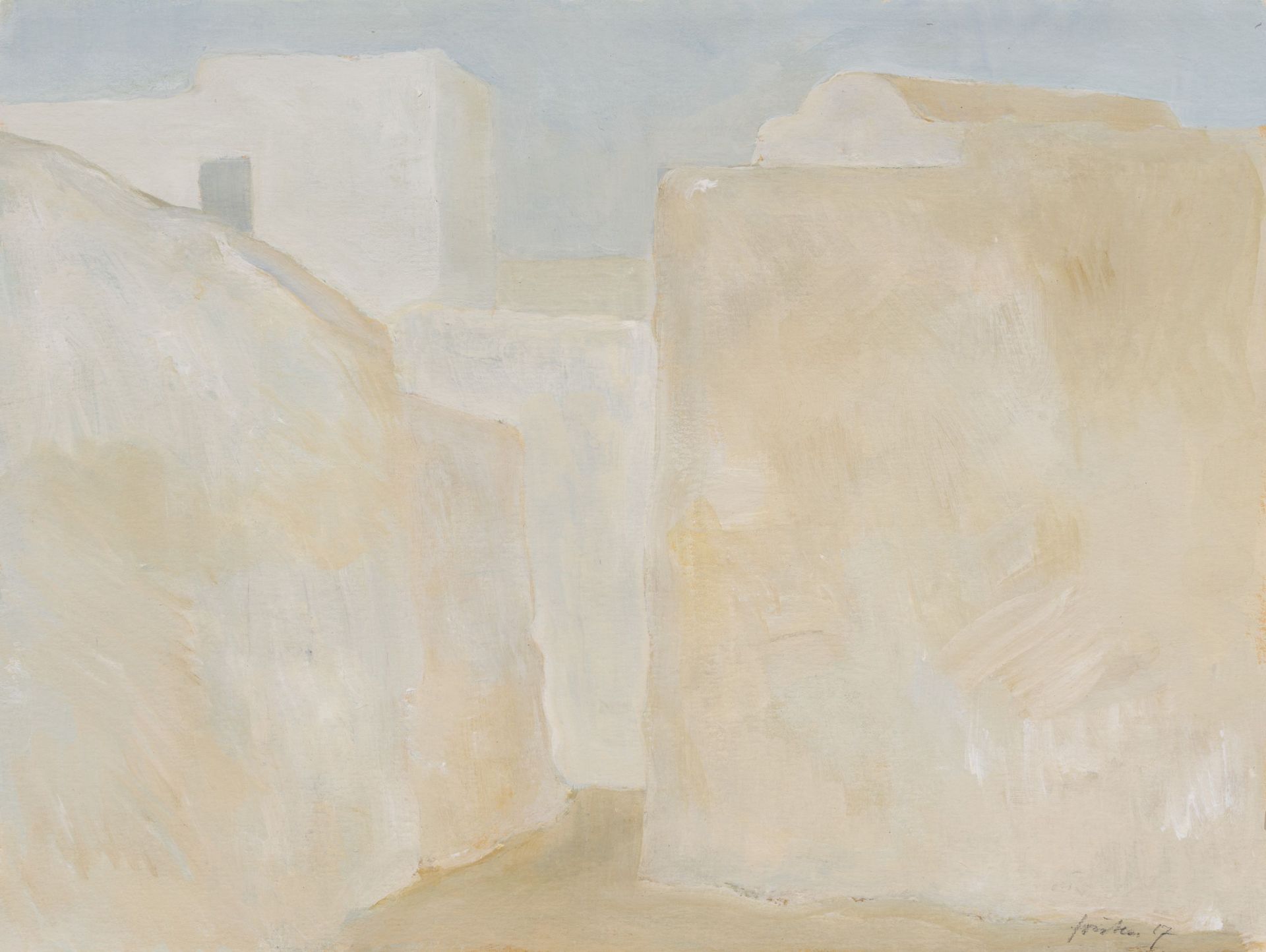 Wieland Förster "Kasbah von Hammamet". 1967.