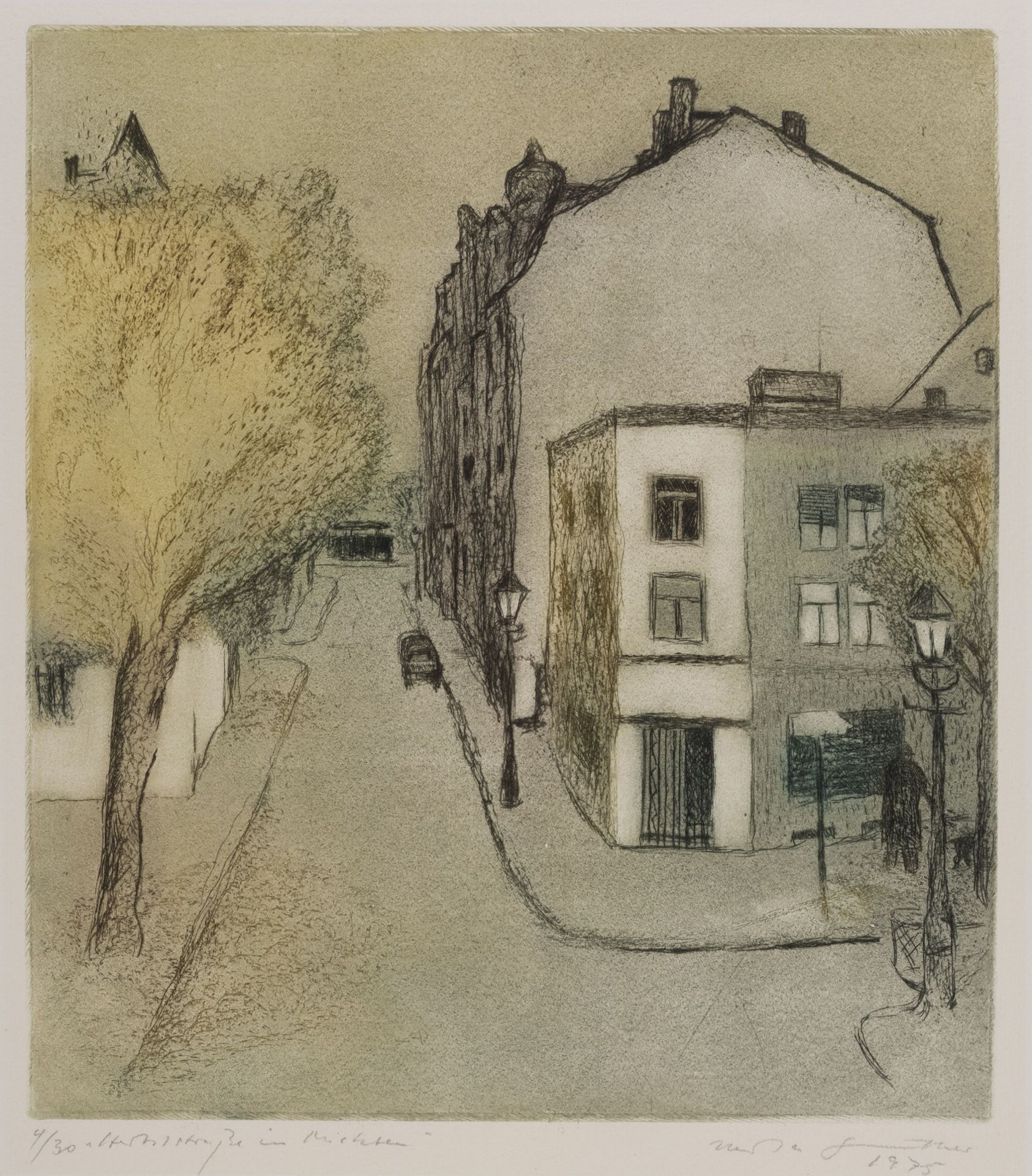 Herta Günther "Herbststraße in Mickten". 1975.