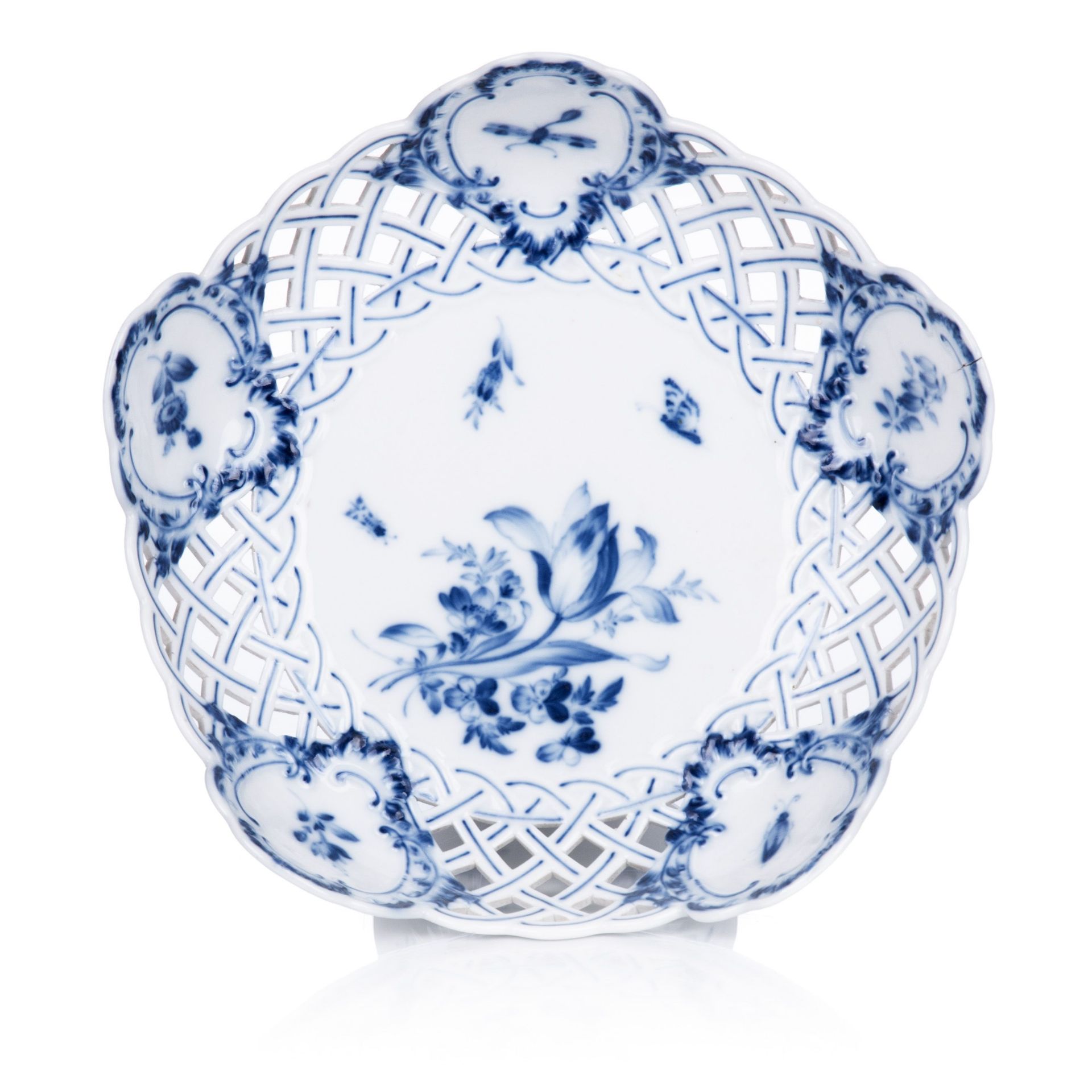 Tafelaufsatz "Blaue Blume und Insekten". Meissen. 1850/60– 1923. - Image 2 of 2