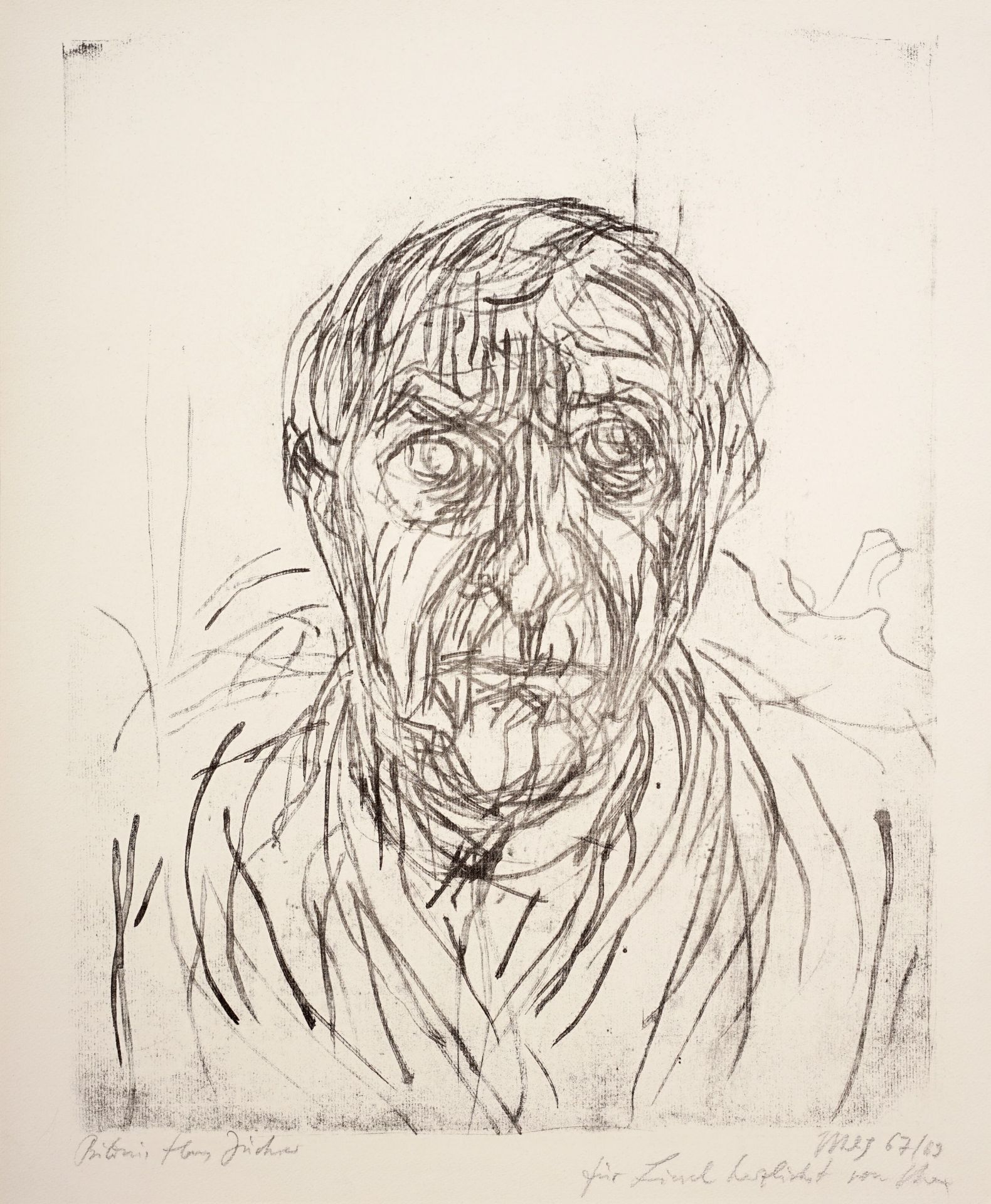 Max Uhlig "Bildnis Hans Jüchser" / Die Mutter des Künstlers. 1967–1969/1968.