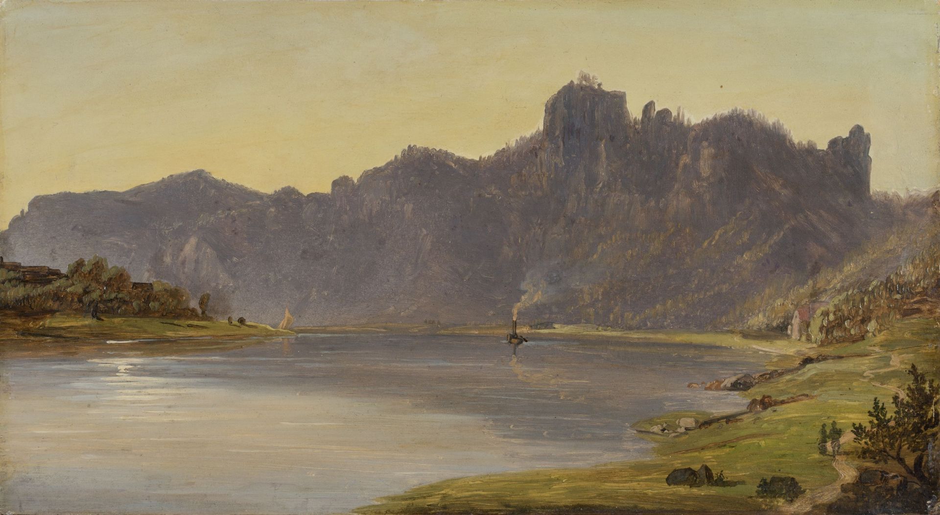 Carl Robert Kummer, Die Elbe bei Herrnskretschen. Um 1830.