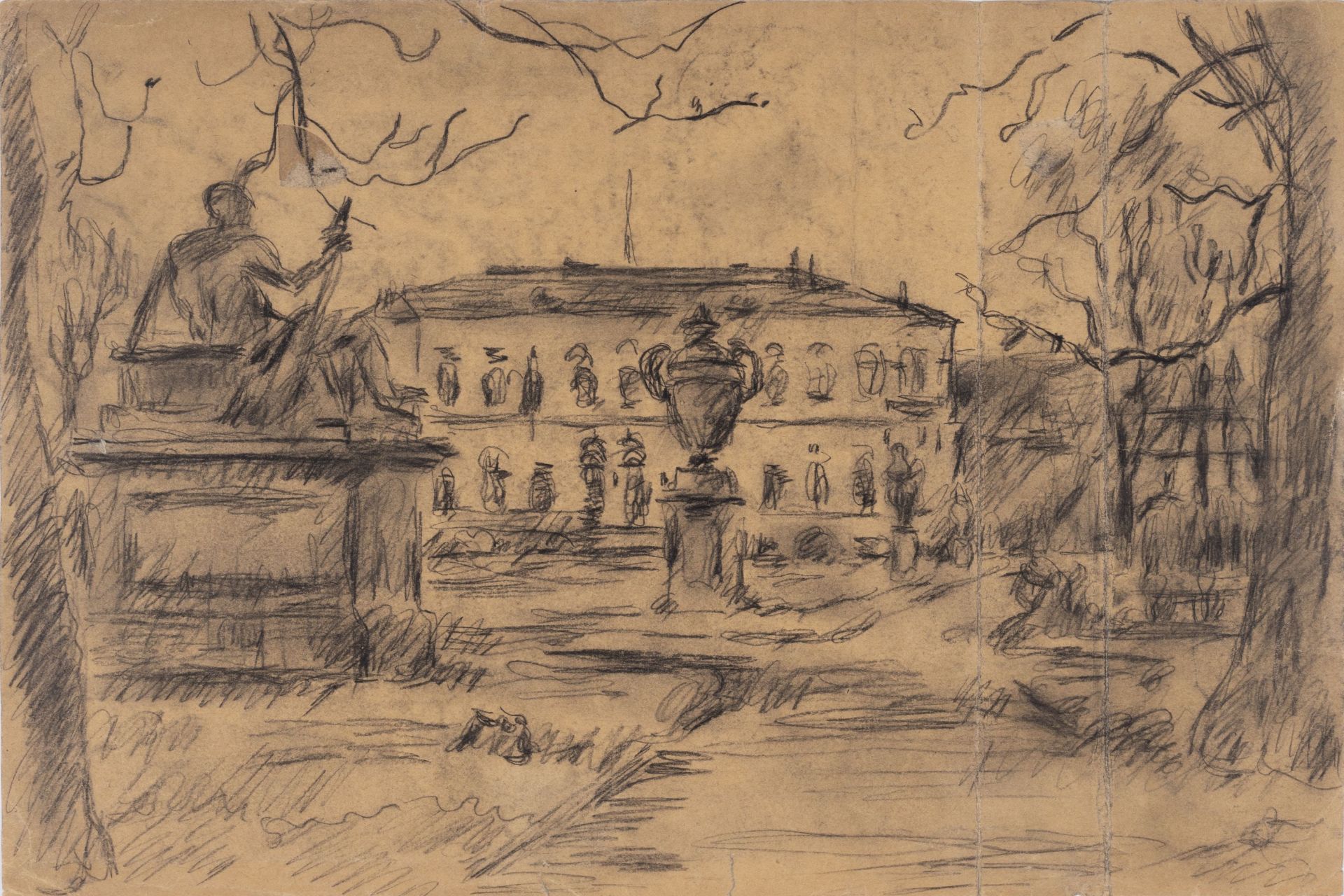 Albert Wigand "Palais im grossen Garten". Um 1935.