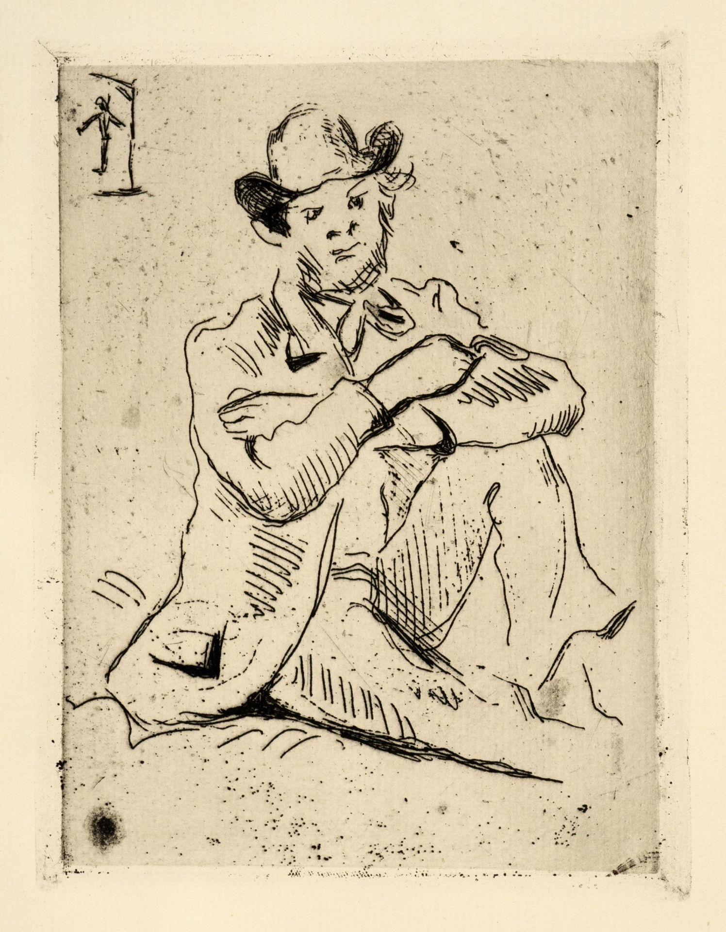 Paul Cézanne "Portrait de Guillaumin" (Guillaumin au pendu). 1873.