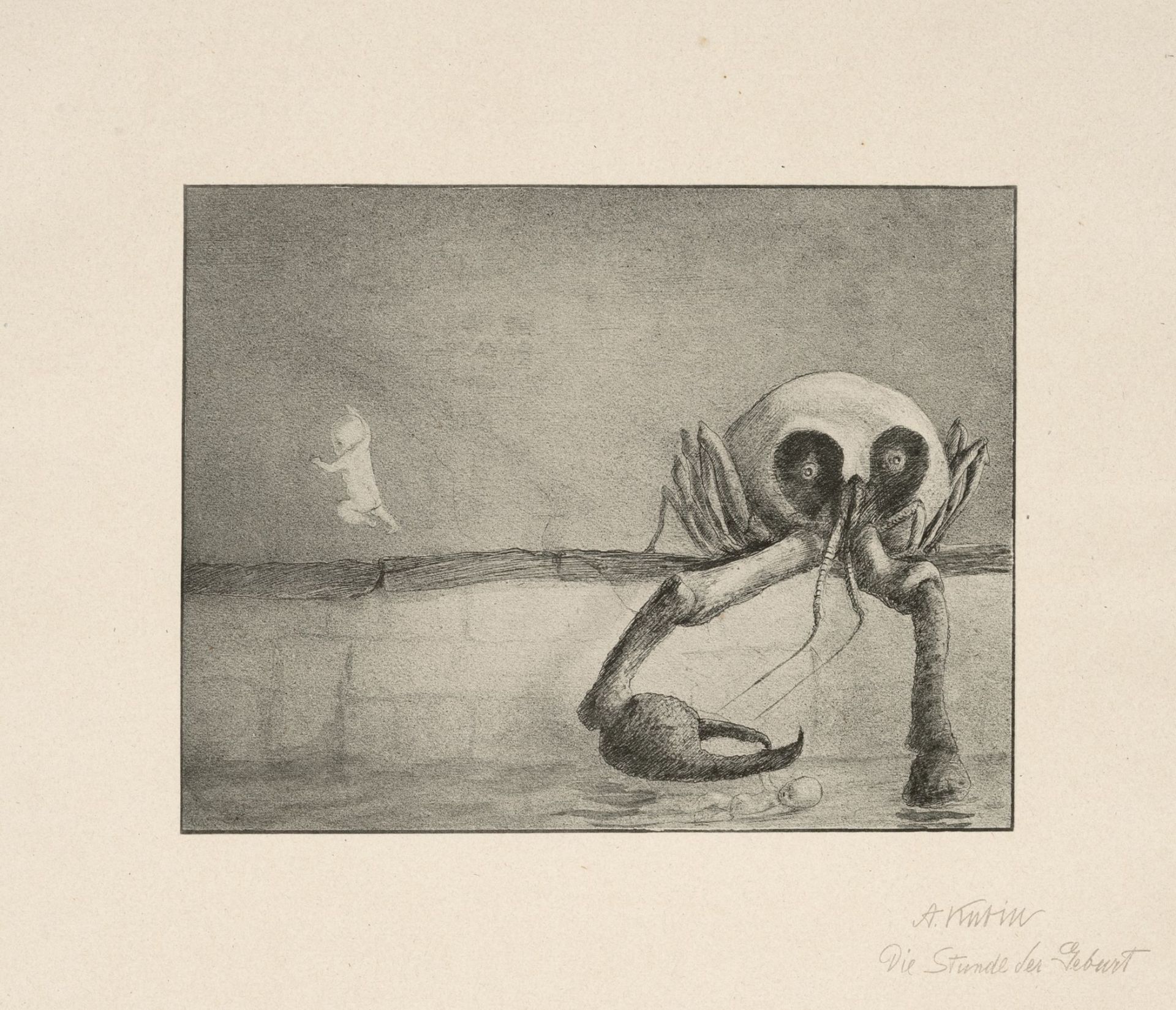 Alfred Kubin "Die Stunde der Geburt" / "Der Schwächling". 1903.