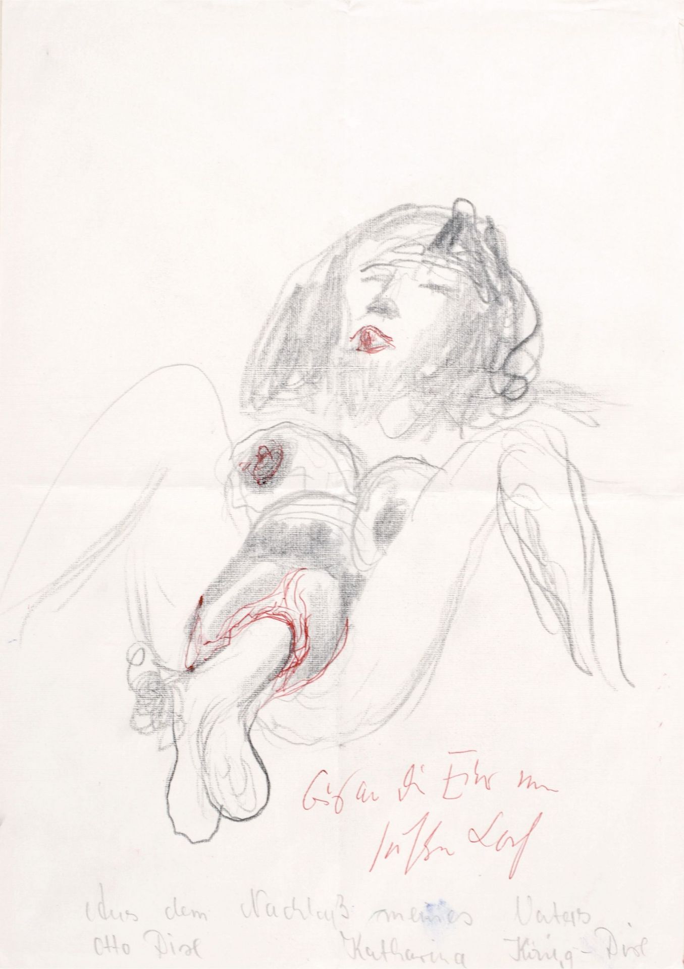 Otto Dix "Bis an die Eier im süßen Loch". 1960er Jahre.