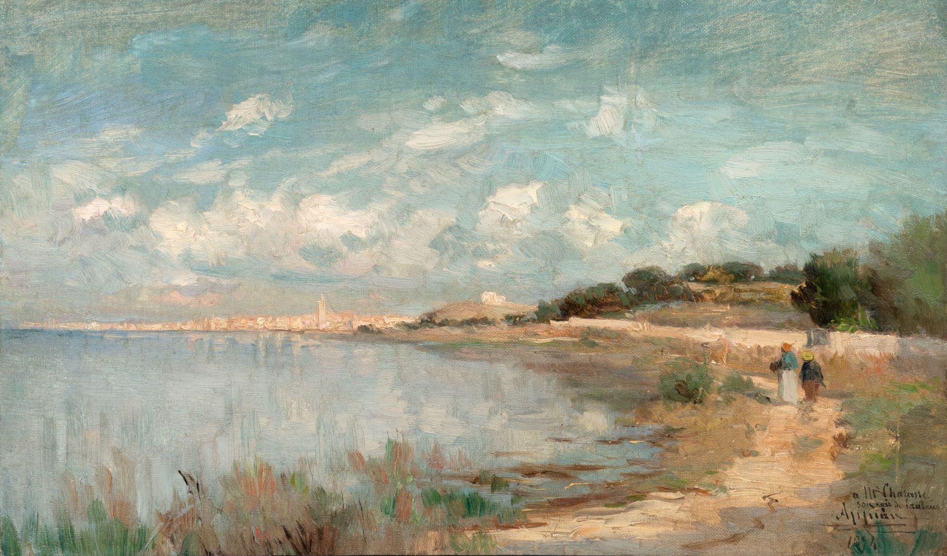 Adolphe Jacques Barthélémy Appian, Küstenlandschaft. 1894.