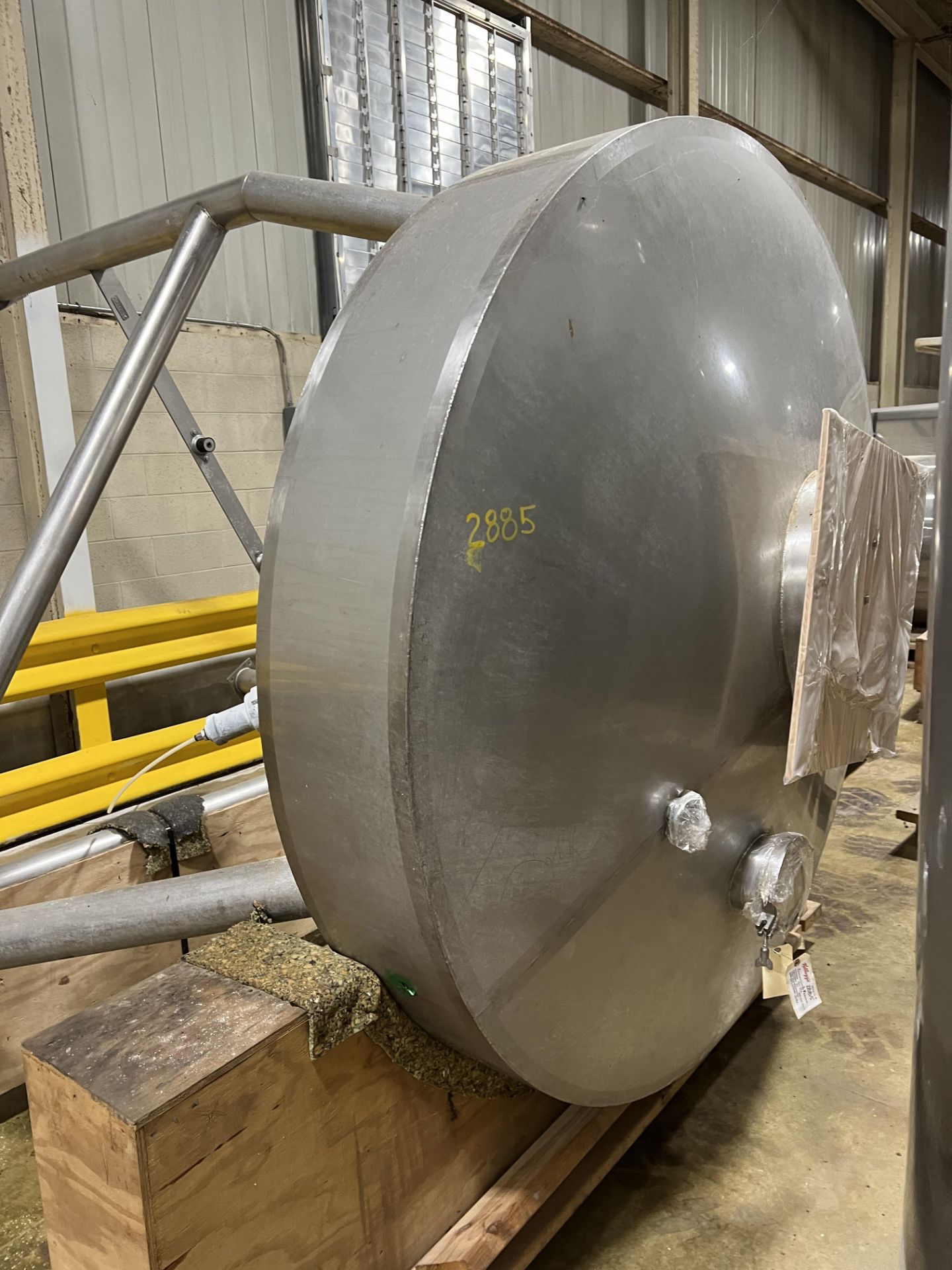 Nu Con Equipment Infeed Stainless Cone Hopper Tank, Rigging/Loading Fee: $115 - Image 3 of 6