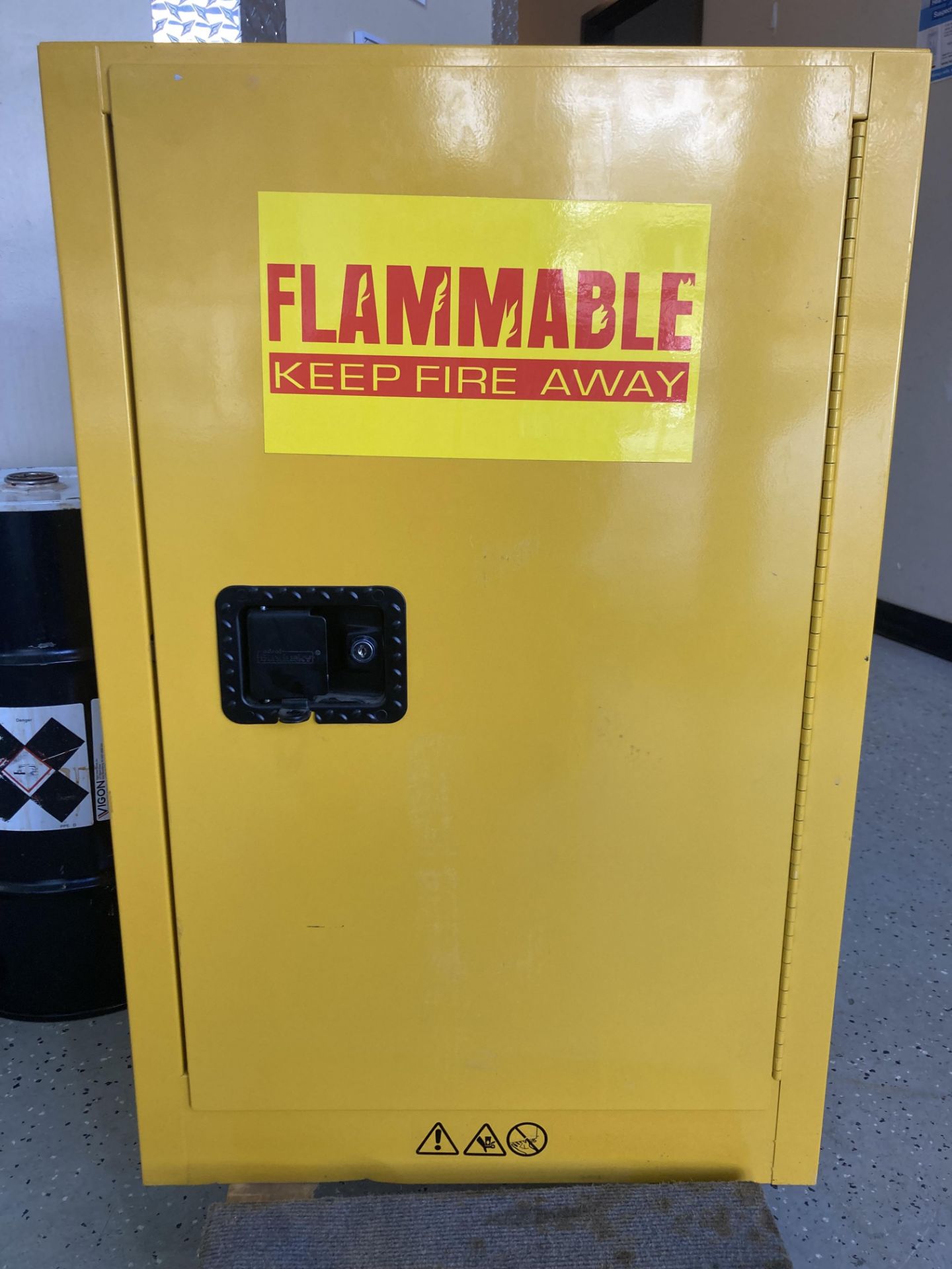 (Located in Conifer, CO) Flammable Storage Cabinet, 18" x 23" x 35" (DxWxH)