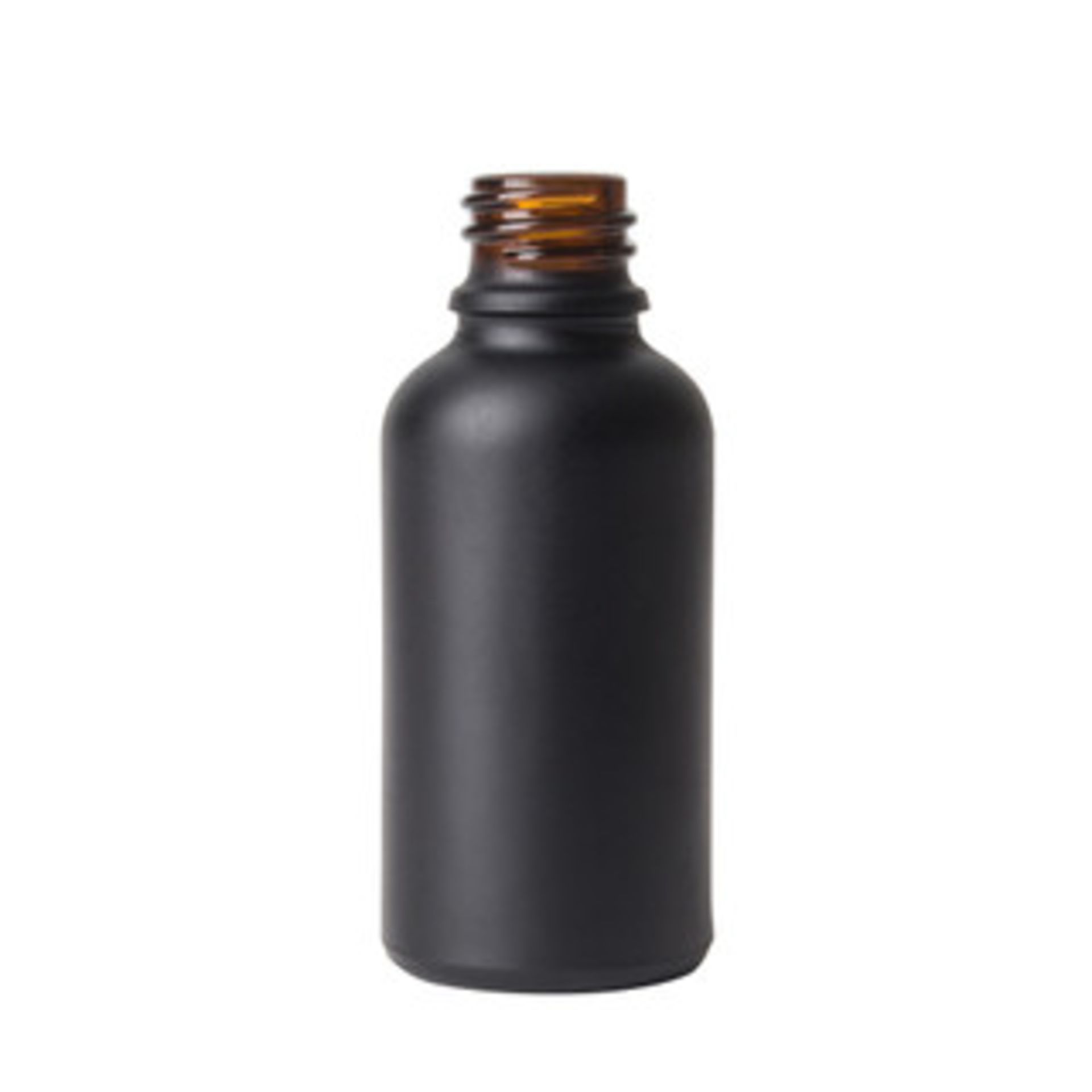 (Located in: Moreno Valley, CA, US) 15mL Matte Black Glass Dropper Bottle (18/410), Aprox Qty 32,760