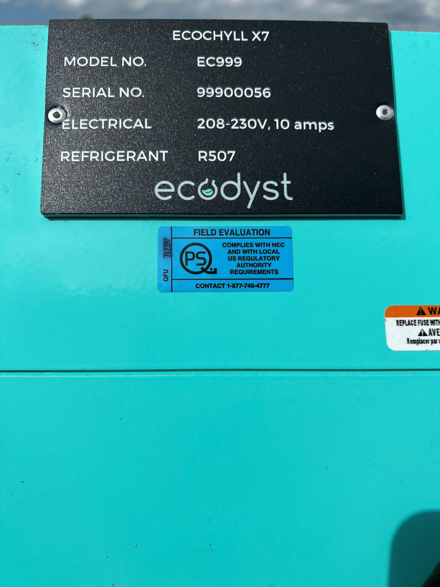(Located in: Indiantown, FL, US) Ecodyst High Speed Evaporator, Model# EC999, Serial# 99900056 - Image 7 of 7