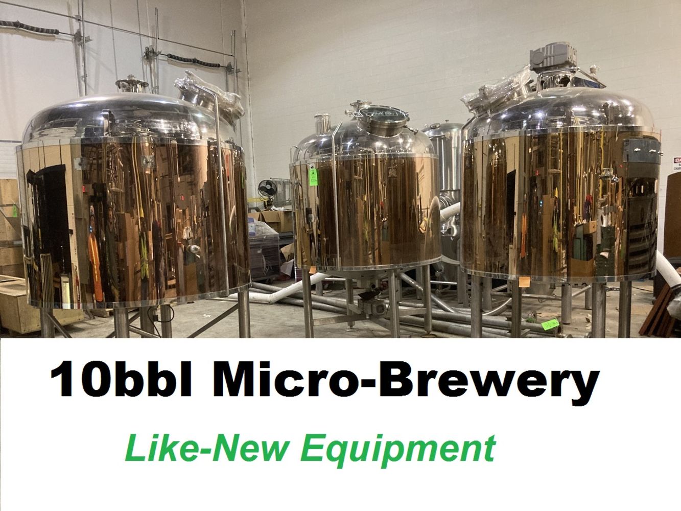 Modern Micro-Brewery in Toronto-area -- Online Only Equipment Auction