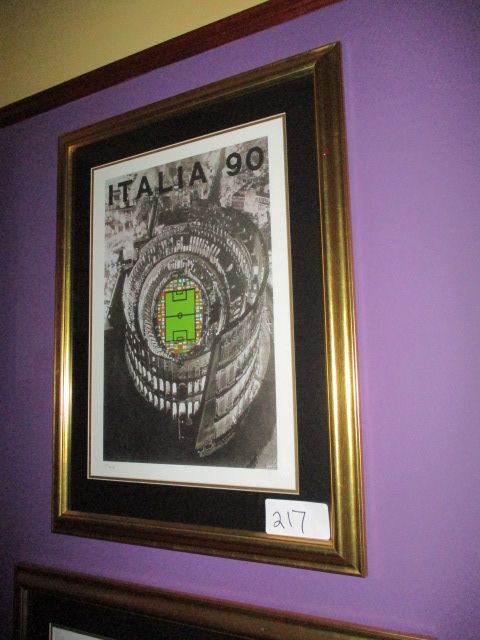Italy 1990 stadium print, 5 of 4000, 24in w x 31in hgt