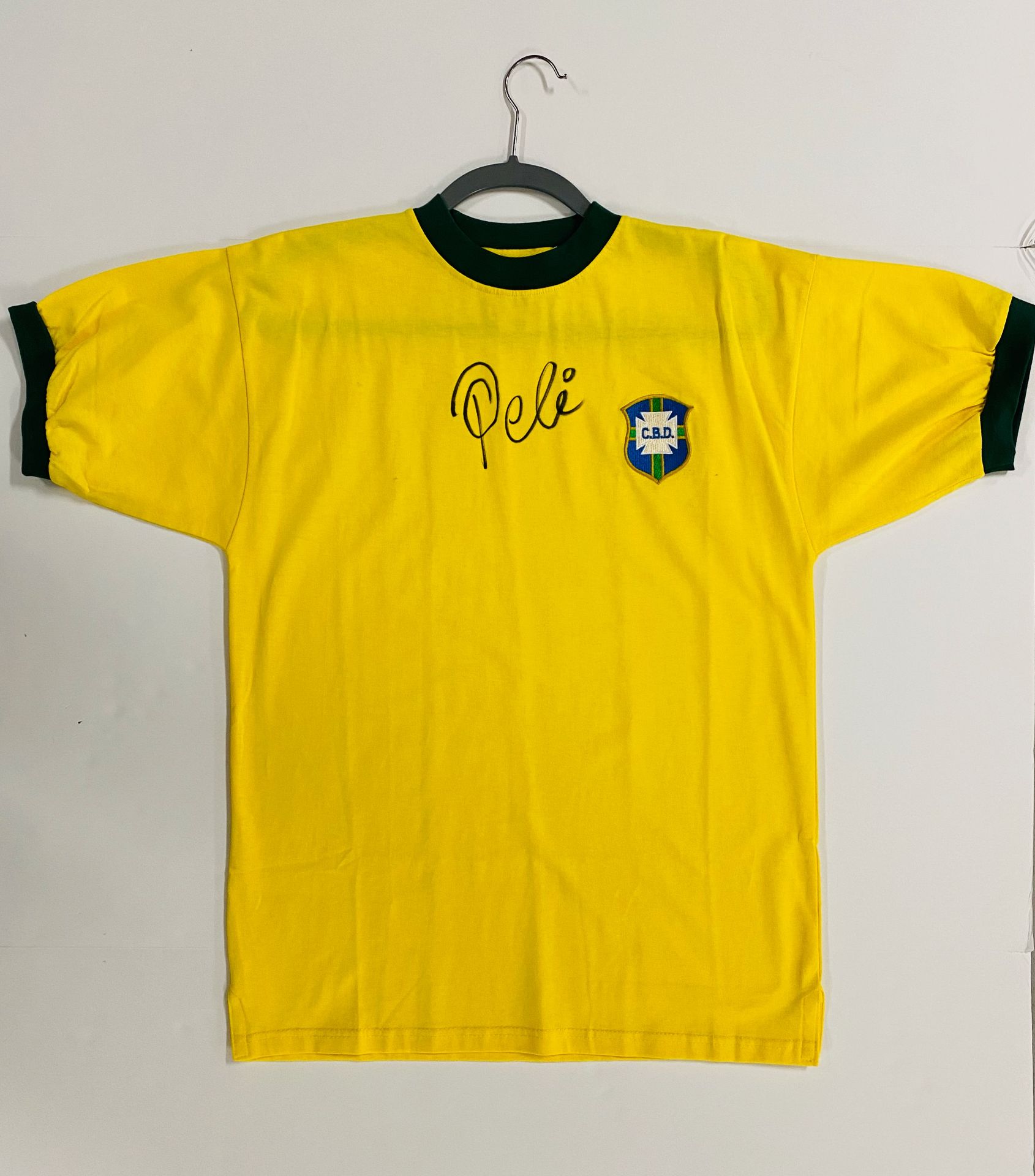 Brazil jersey signed by Pele