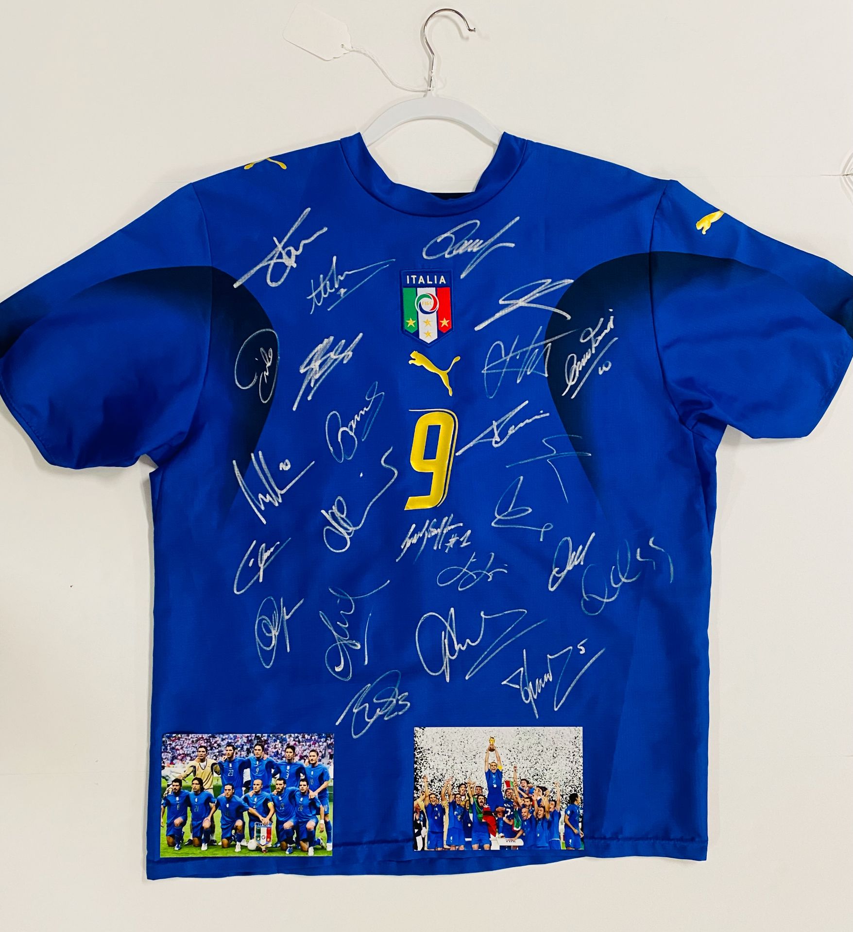 Italy 2006 World Cup champions signed jersey