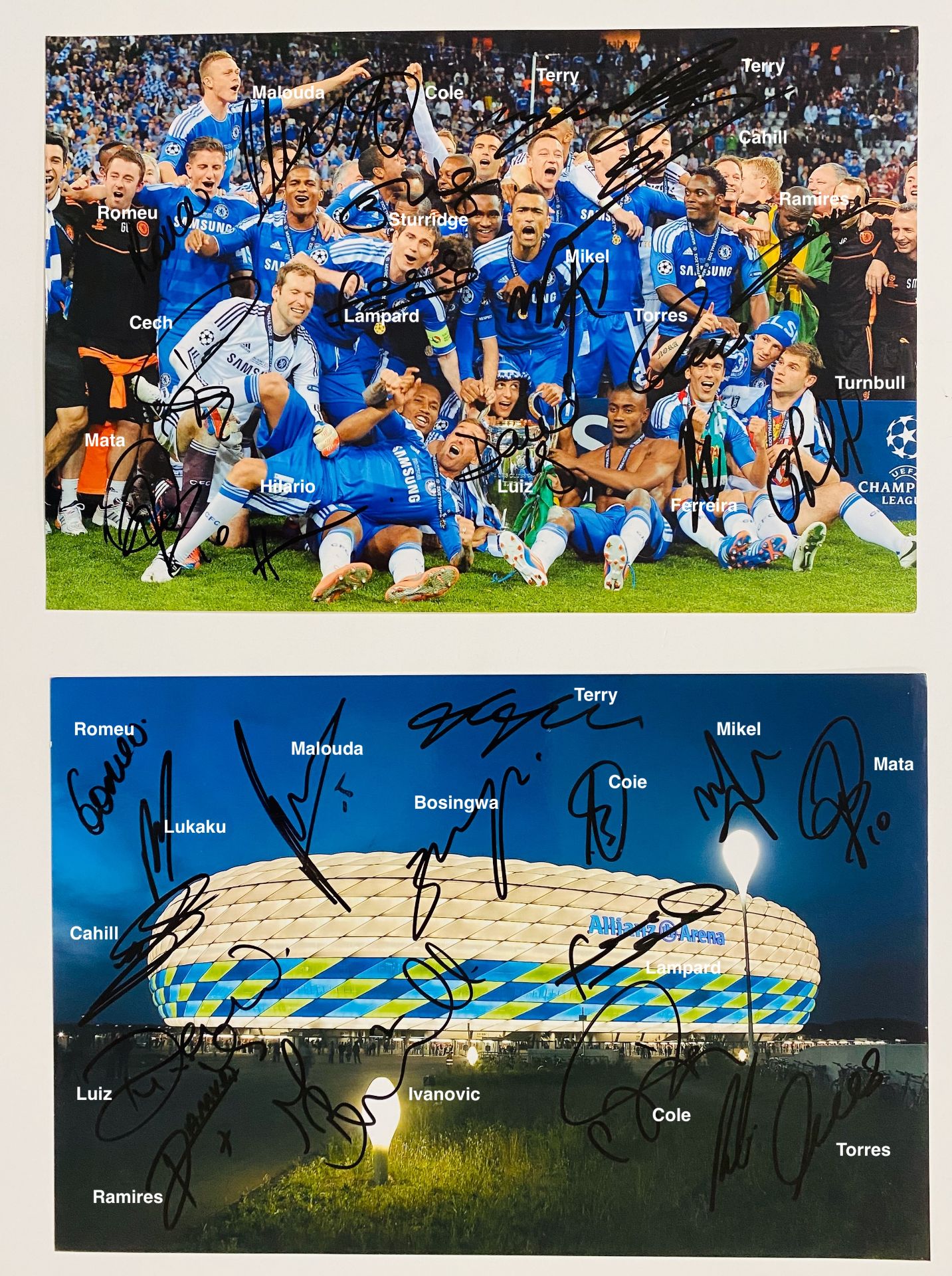 Chelsea 2011/12 Champions League winners signed jersey - Image 2 of 3