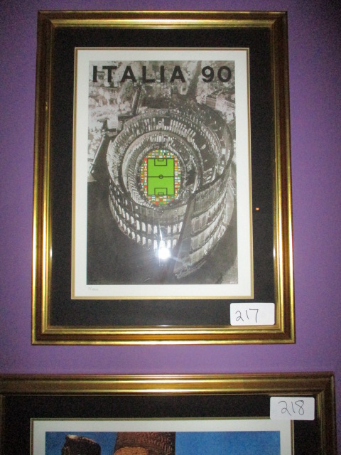 Italy 1990 stadium print, 5 of 4000, 24in w x 31in hgt - Image 2 of 2