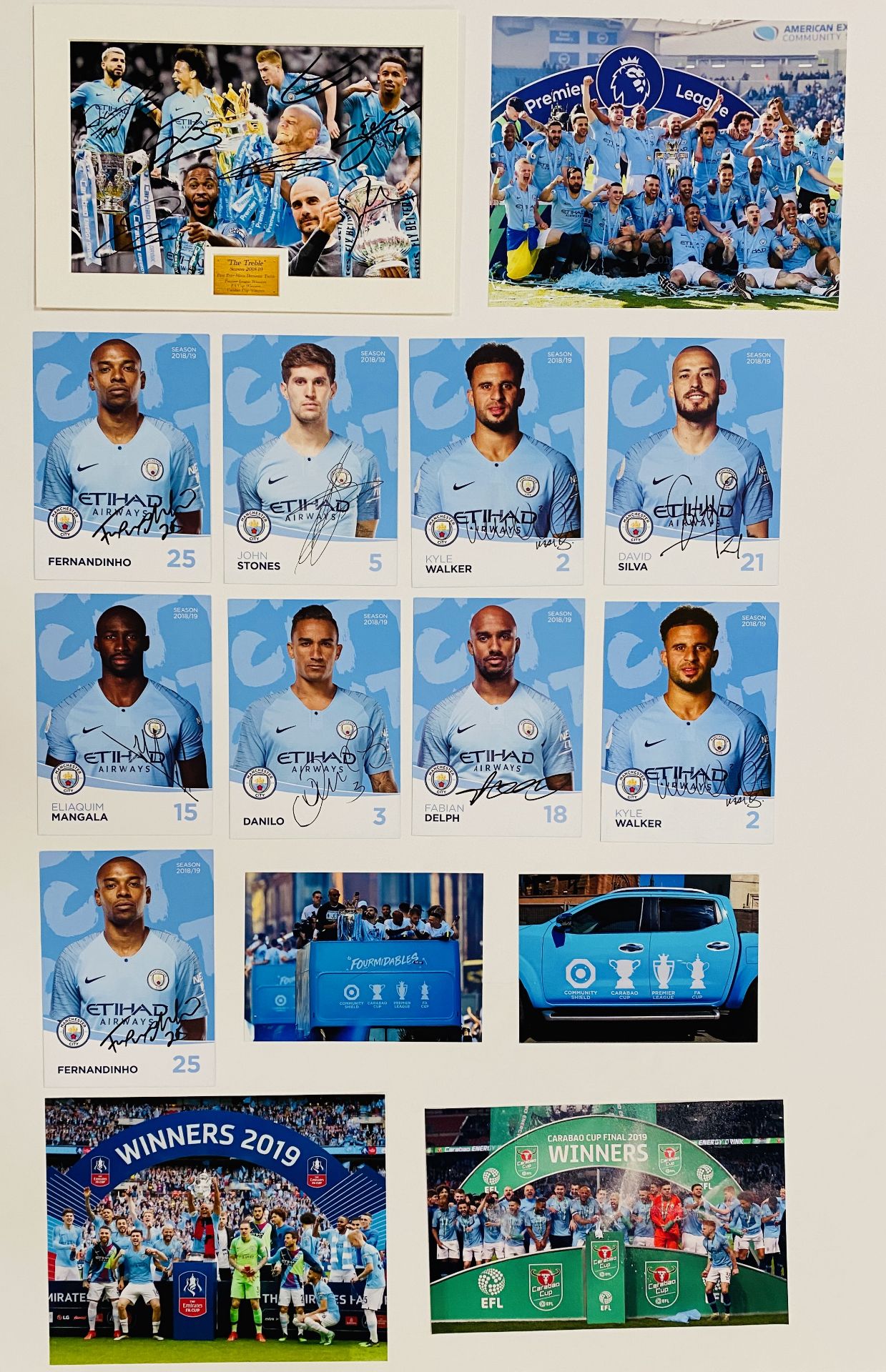 Manchester City 2018/19 signed jersey - Image 2 of 2