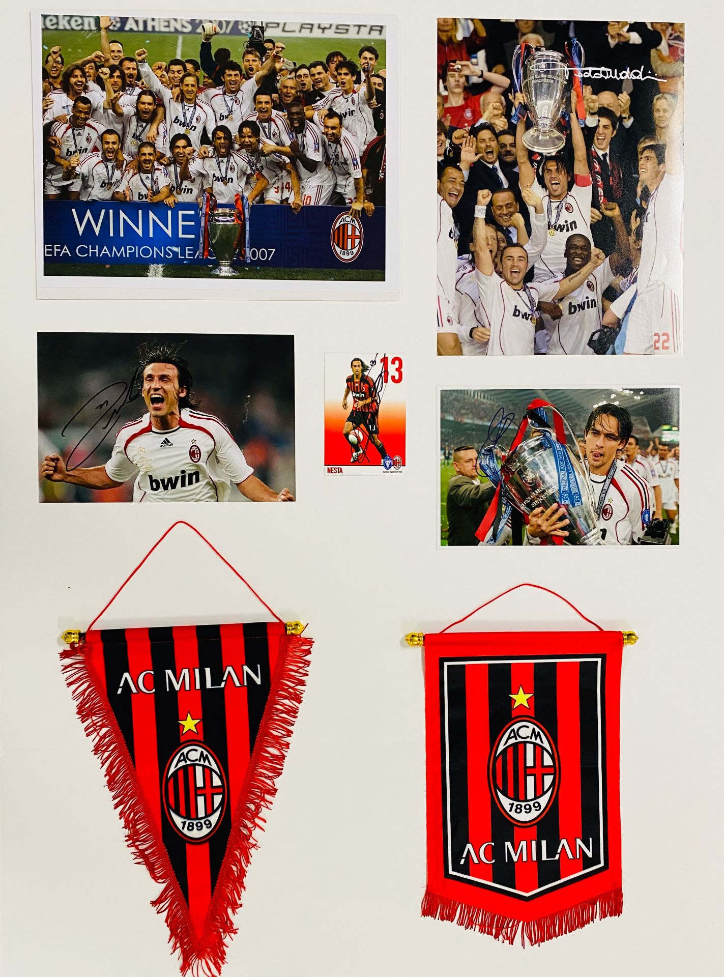 AC Milan 2007 Champions League winners signed jersey - Image 2 of 2