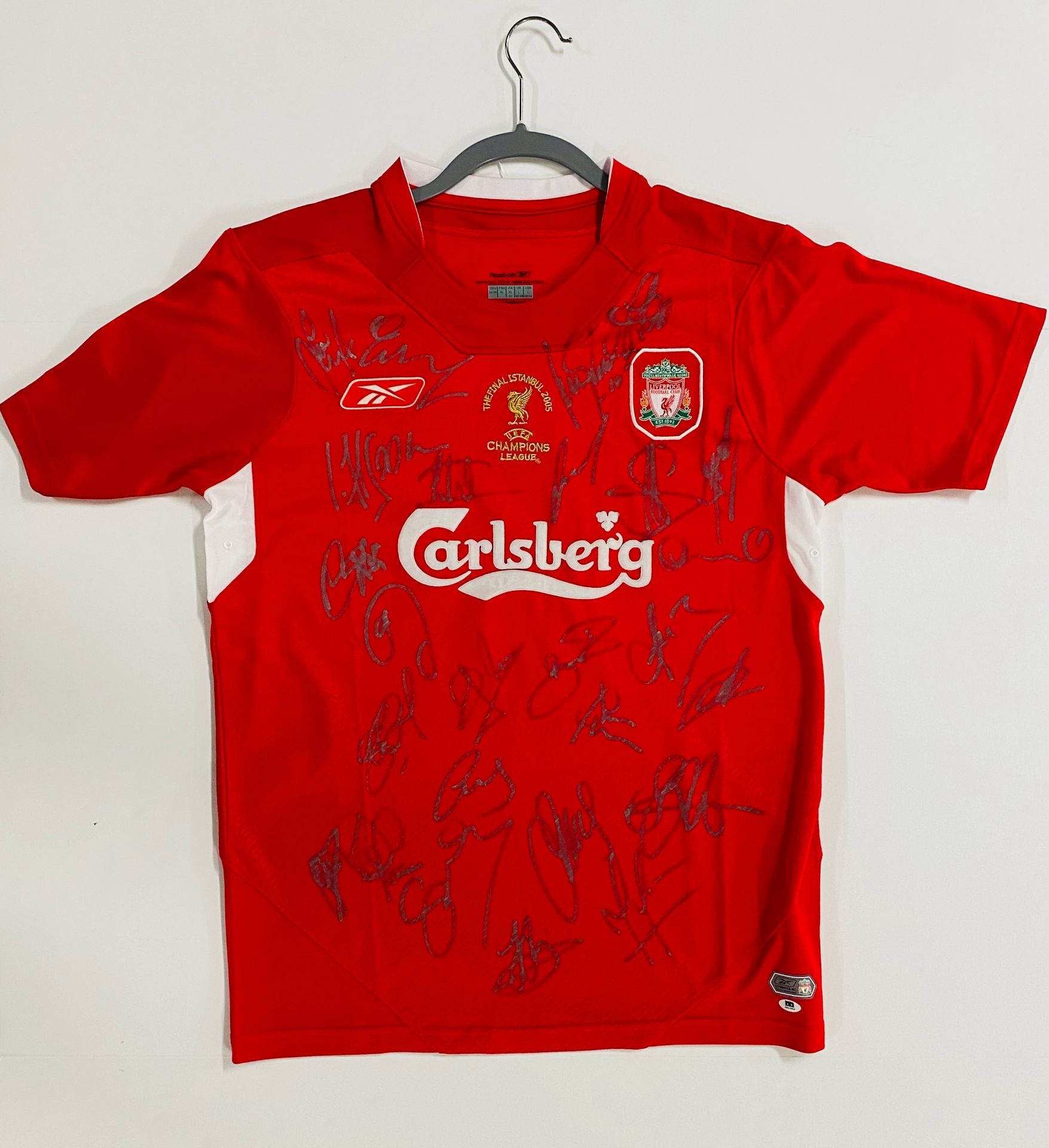 Liverpool 2005 Champions League winners signed jersey