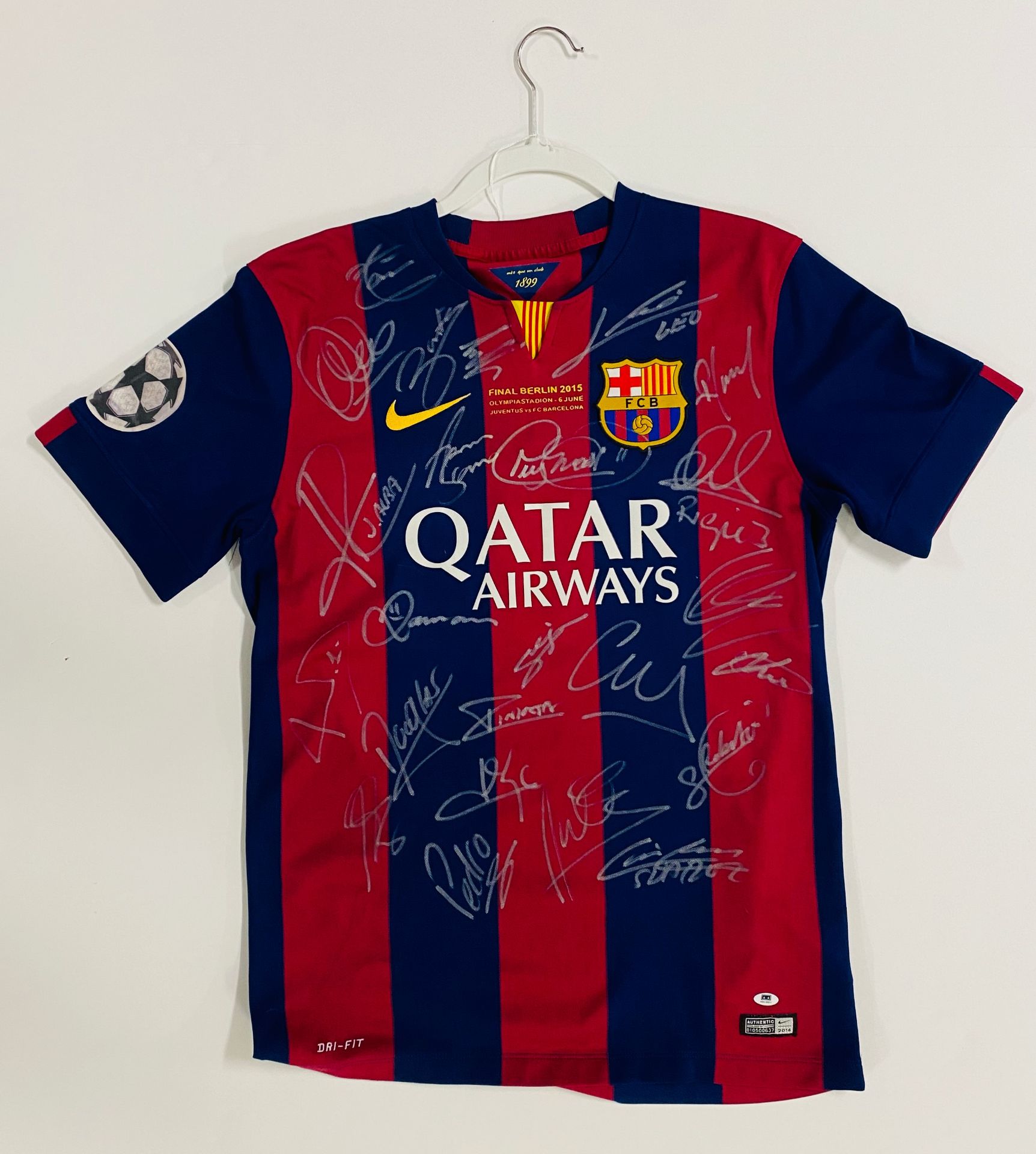 Barcelona 2014/2015 treble winners signed jersey